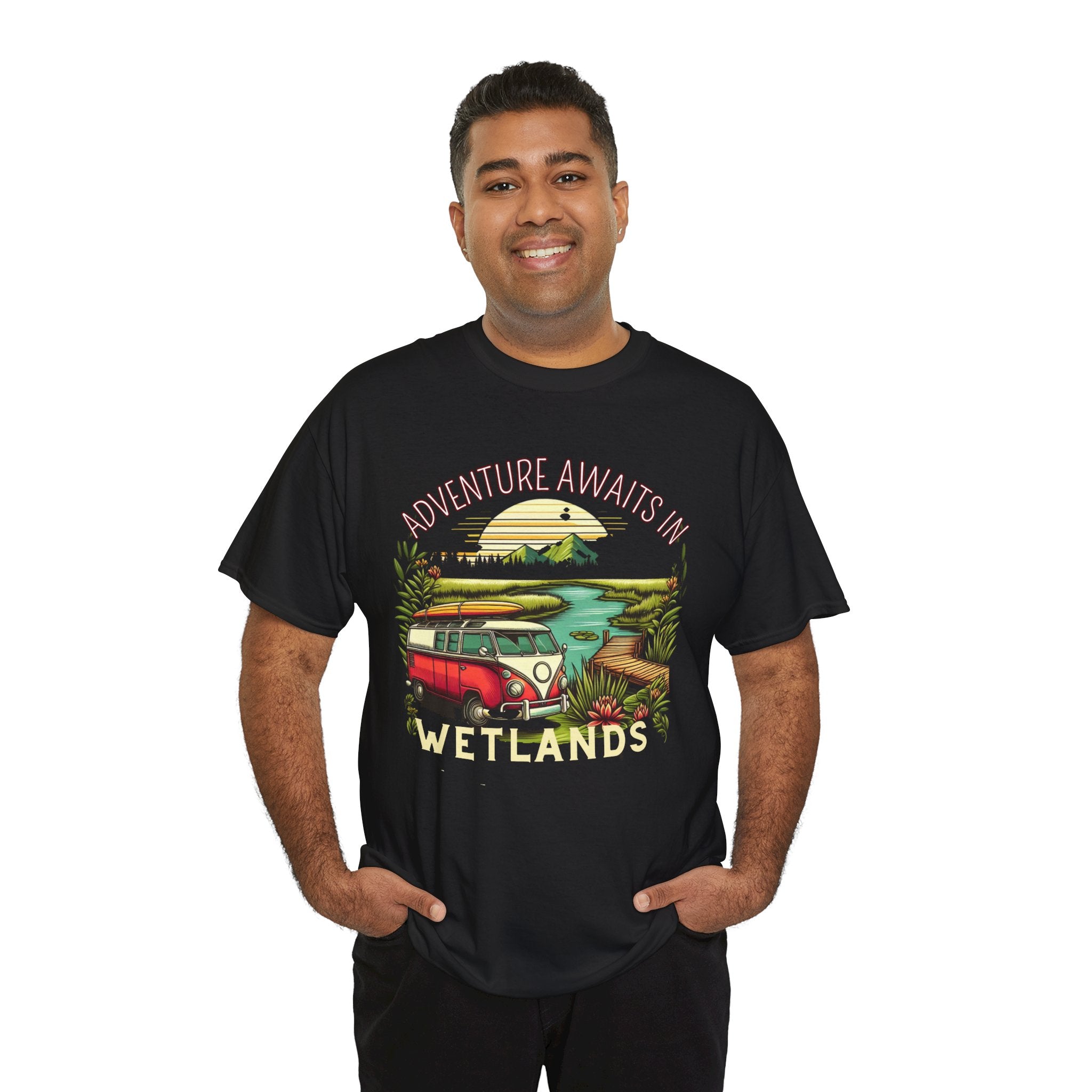 Explore the Unknown: Adventure Awaits in Wetlands T-shirt