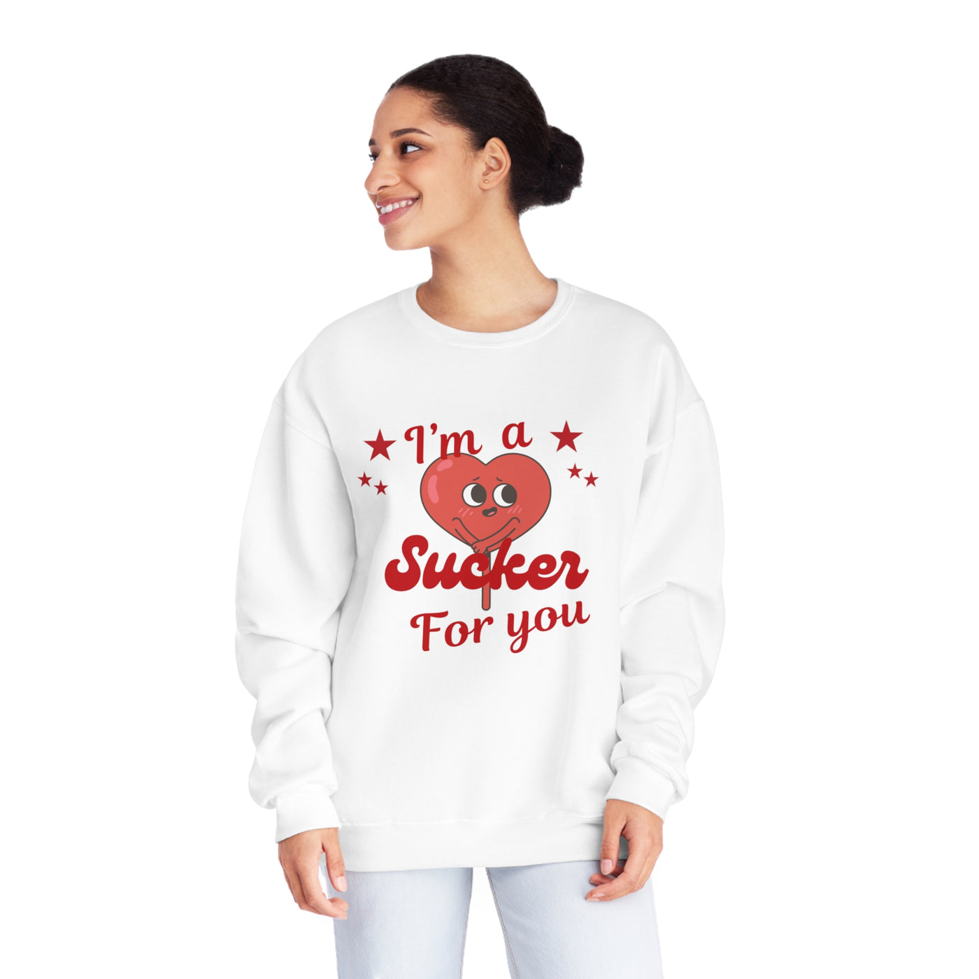 I'm a Sucker for You Valentine's Day Sweatshirt - Cute & Cozy Crewneck"