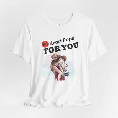 My Heart Pops for You Valentine's Day T-Shirt - Cute & Playful Graphic Tee