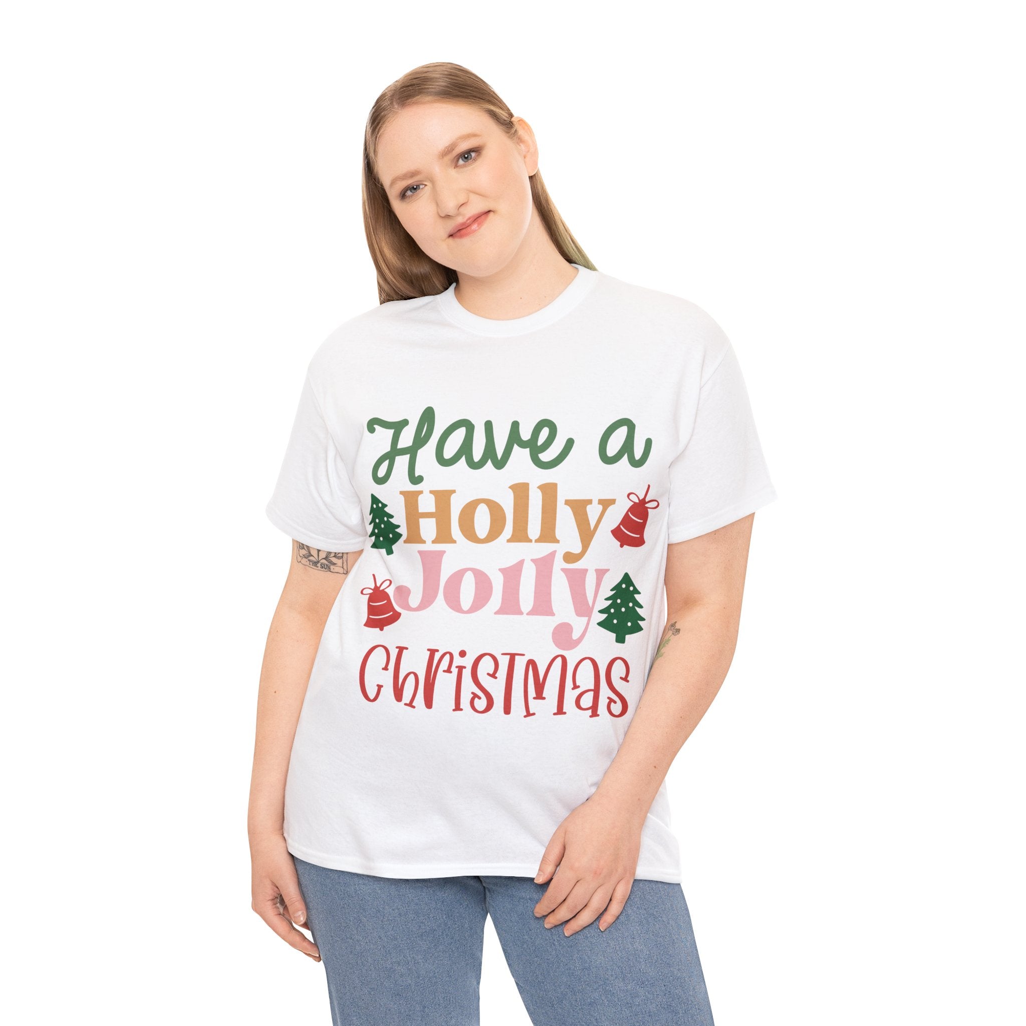 Holly Jolly Christmas Tee: Spread Cheer with Festive Style