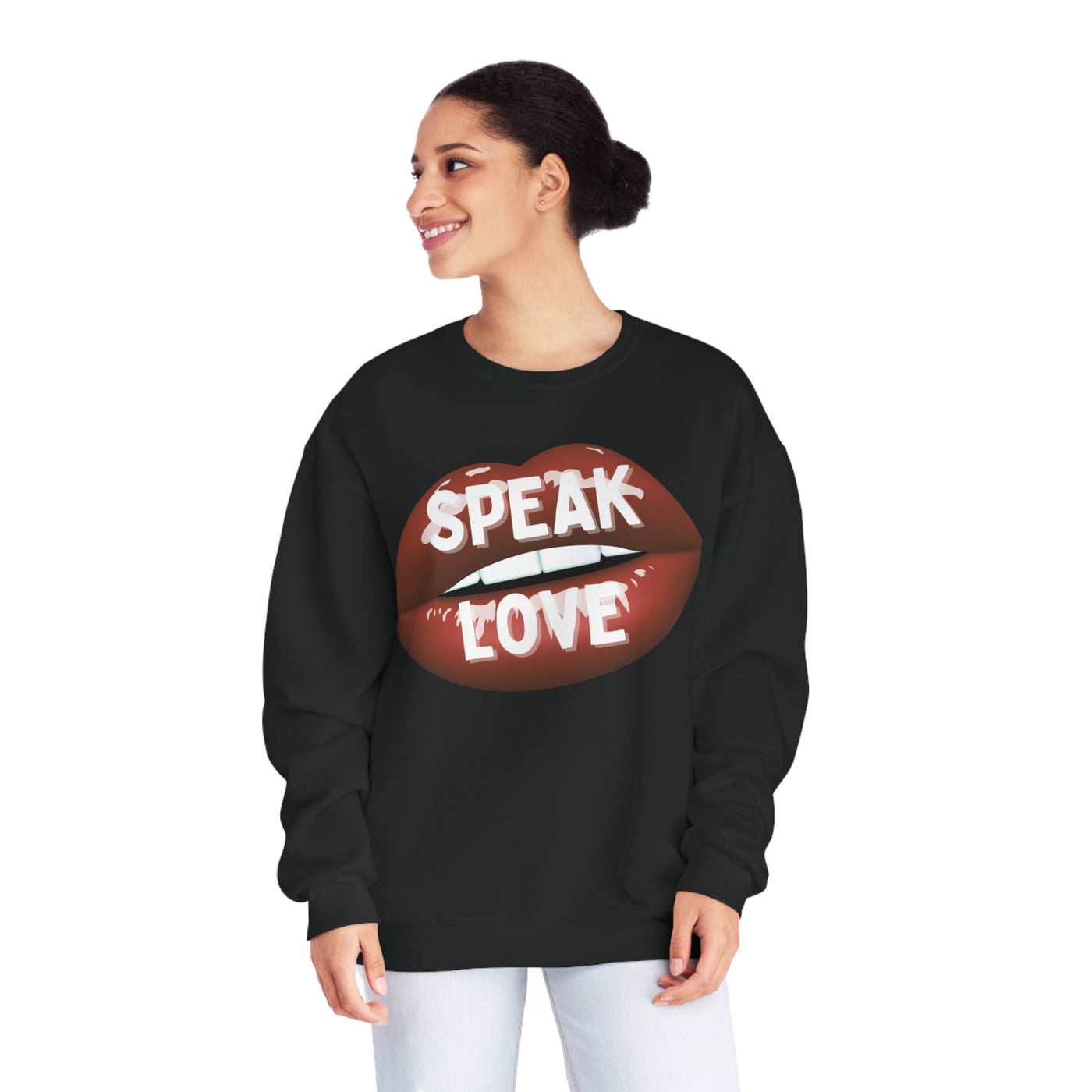 Speak Love Valentine Sweatshirt - Spread Positivity and Love