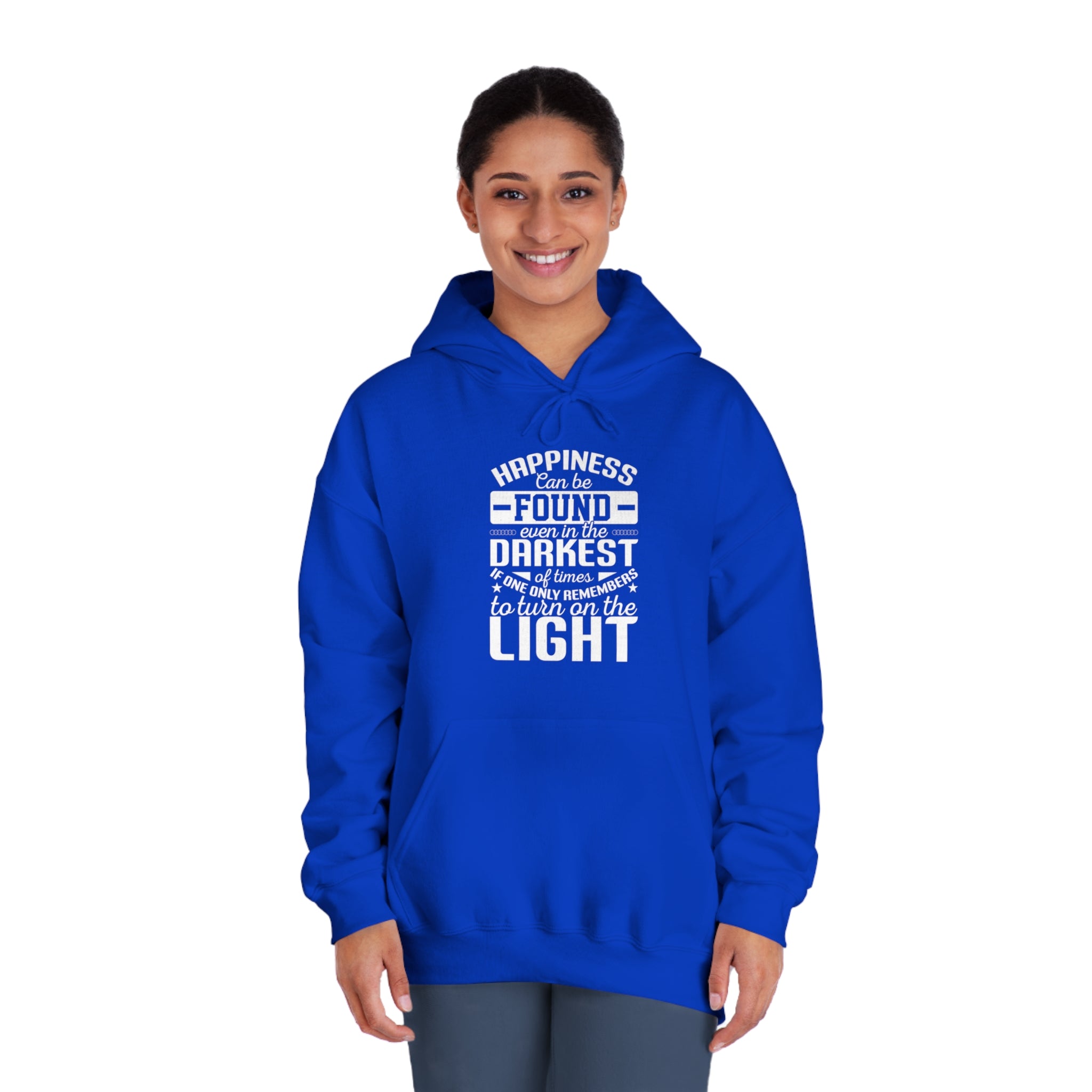 Illuminate the Darkness: Inspirational Quote Hoodie