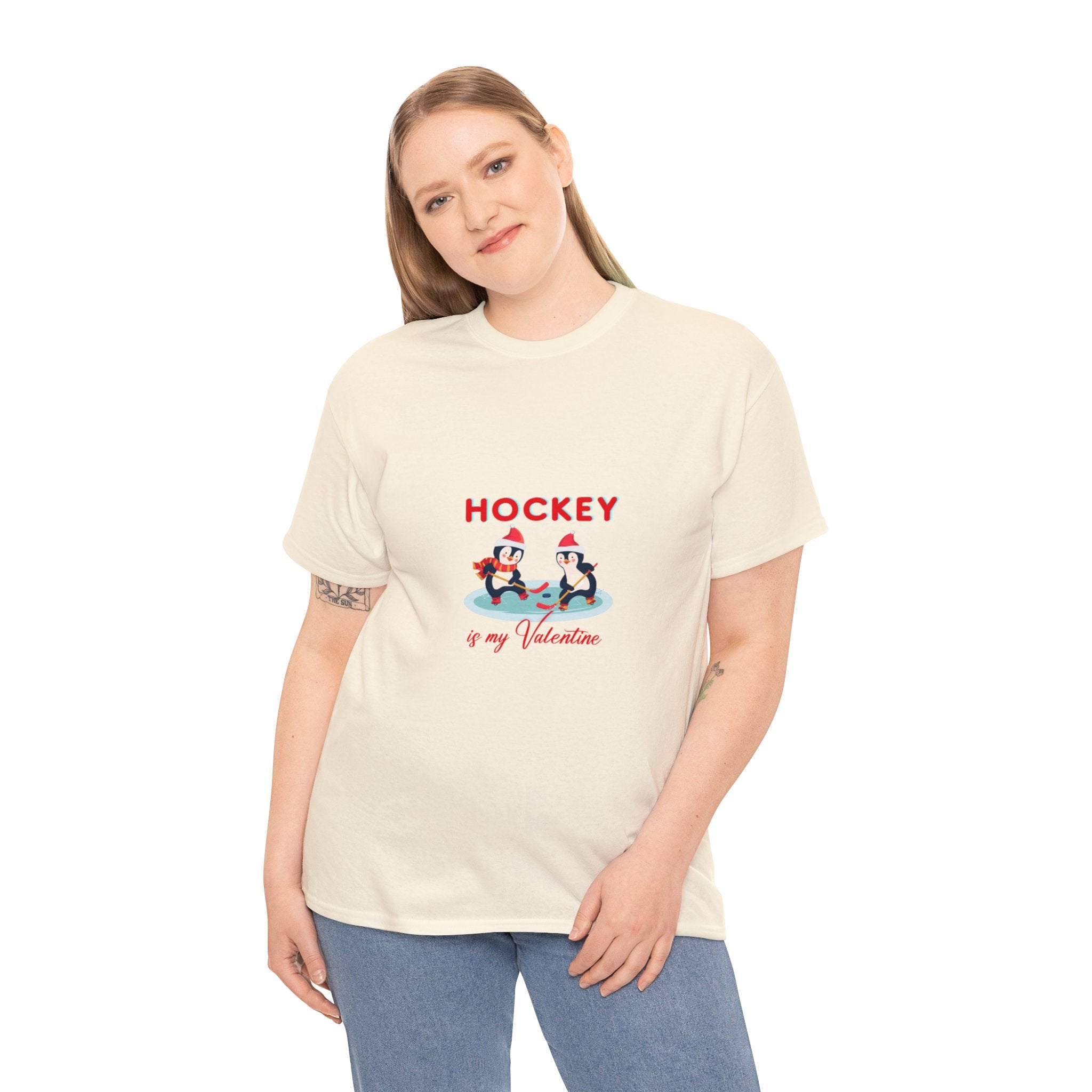 Exclusive 'Hockey is My Valentine' T-Shirt for True Fans | Premium Quality Cotton Tee