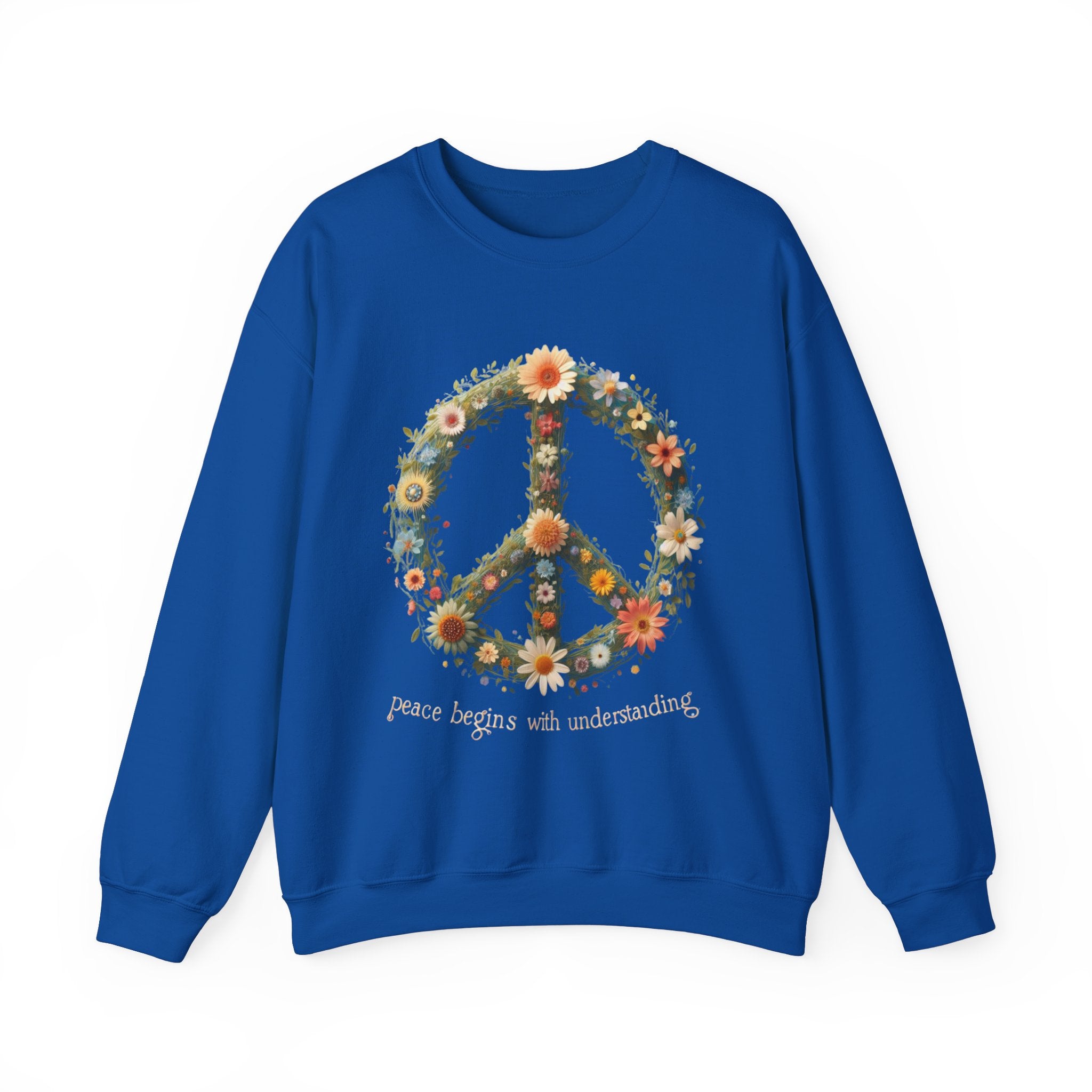 "Peace Begins with Understanding Sweatshirt - Spread Harmony and Unity with Every Wear