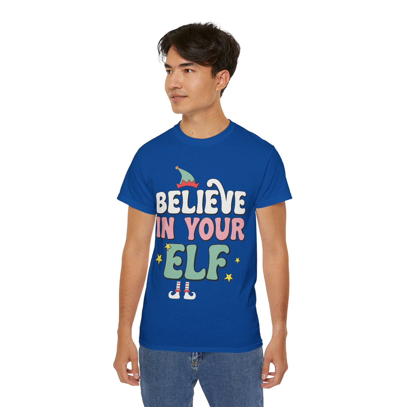 Believe in Your Elf Christmas Tee - Festive Holiday Shirt