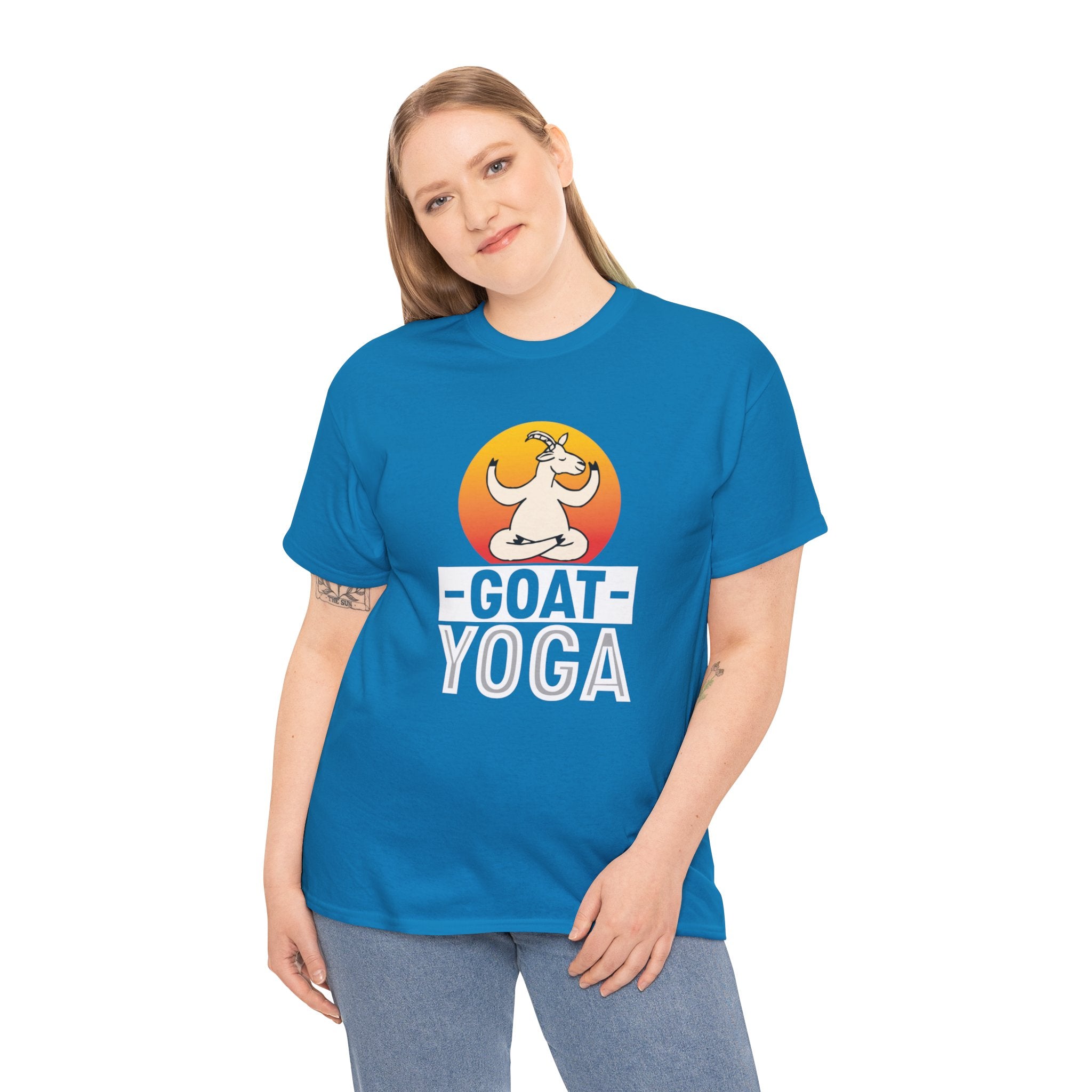 Goat Yoga T-Shirt - Cute Goat Pose Tee for Goat Lovers - Comfort Colors Shirt