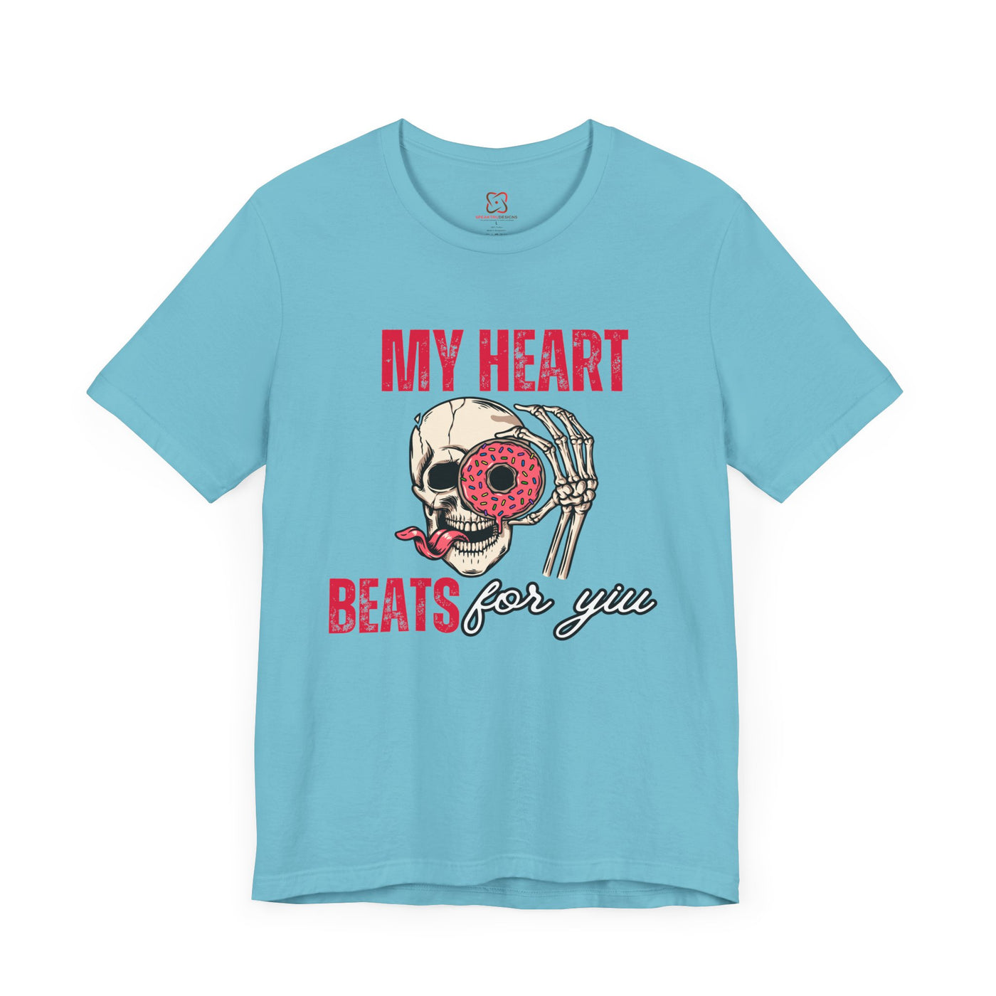 My Heart Beats for You Valentine's Day T-Shirt - Romantic Couples Tee