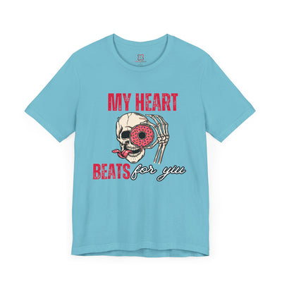 My Heart Beats for You Valentine's Day T-Shirt - Romantic Couples Tee