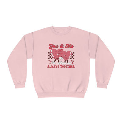 You & Me Valentine's Day Sweatshirt - Matching Couple Sweatshirt Set