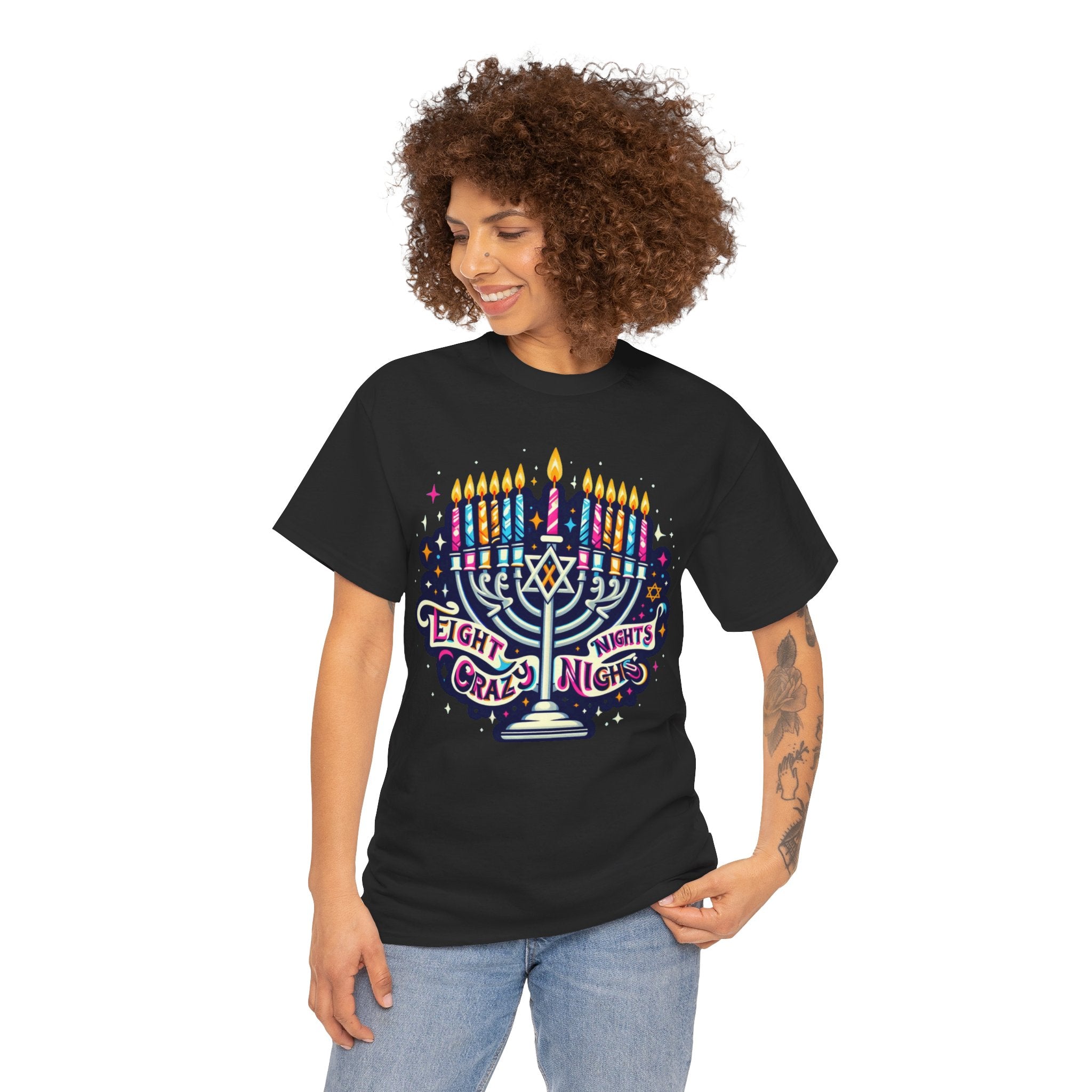 Eight Crazy Nights Hanukkah T-Shirt: Celebrate the Festival of Lights in Style