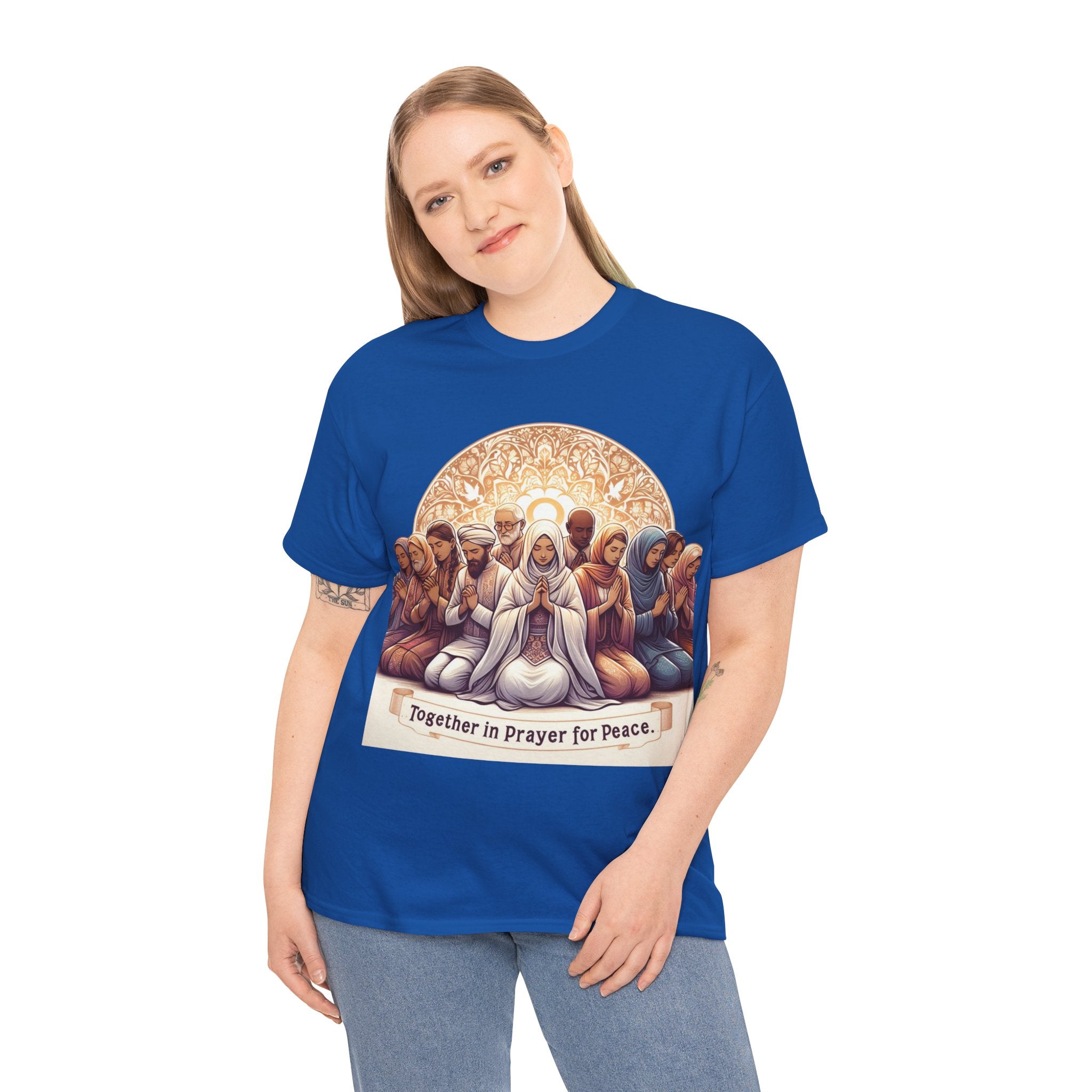 Unity in Prayer for Peace T-Shirt - Spread Hope and Harmony with Every Wear