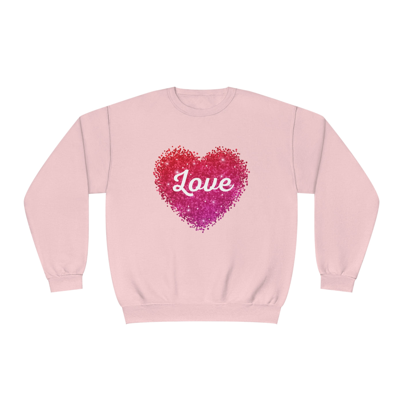 Love Valentine Sweatshirt - Cozy Crewneck with Heart Graphic, Perfect for Couples & Galentines