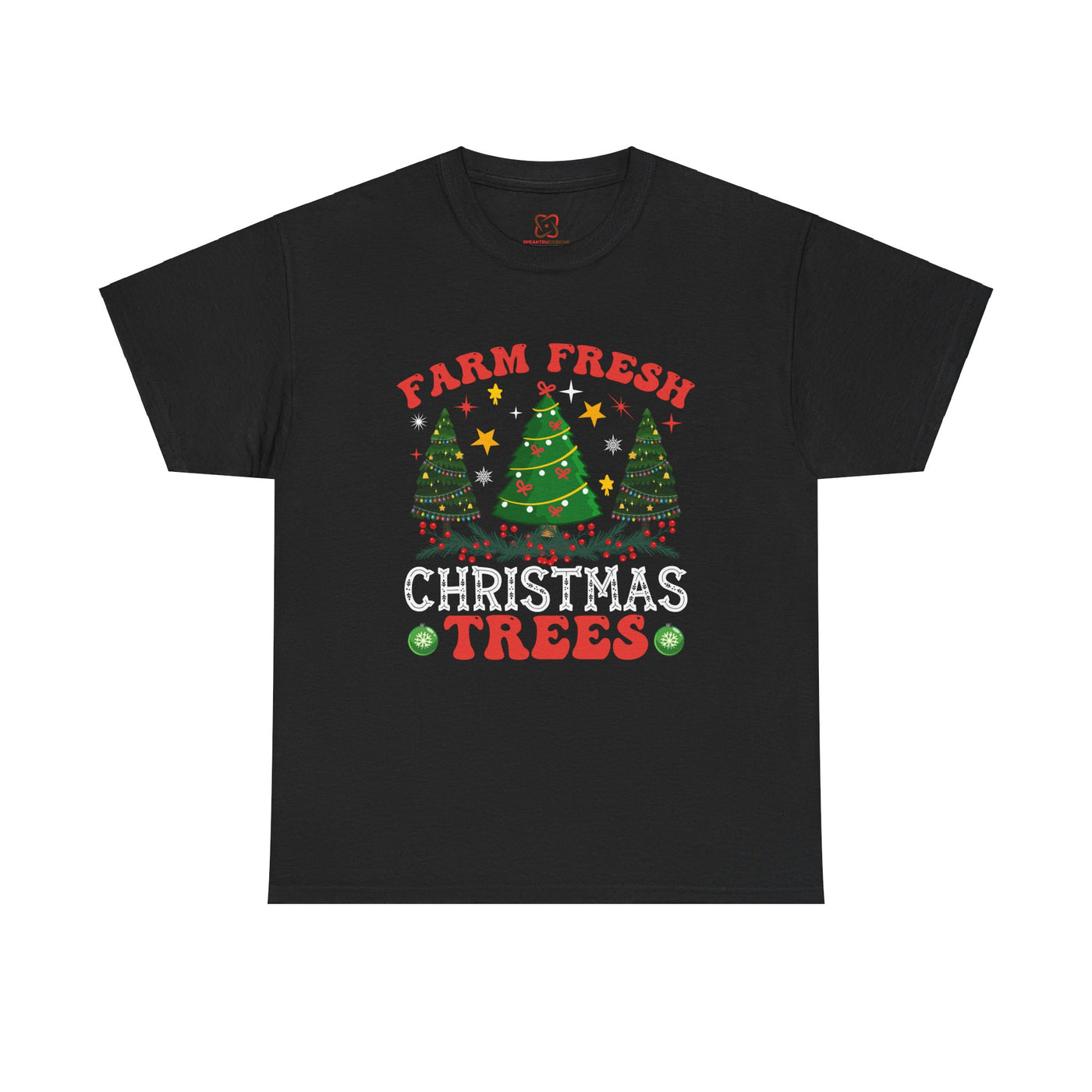 Rustic Farm Fresh Christmas Trees T-Shirt: Holiday Cheer Collection