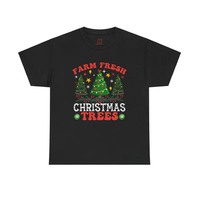 Rustic Farm Fresh Christmas Trees T-Shirt: Holiday Cheer Collection