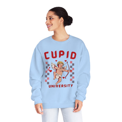 Cupid University Valentine's Day Sweatshirt - Funny & Flirty College Sweatshirt