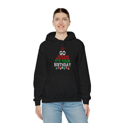 Go Jesus It's Your Birthday Hoodie - Festive Holiday Apparel"