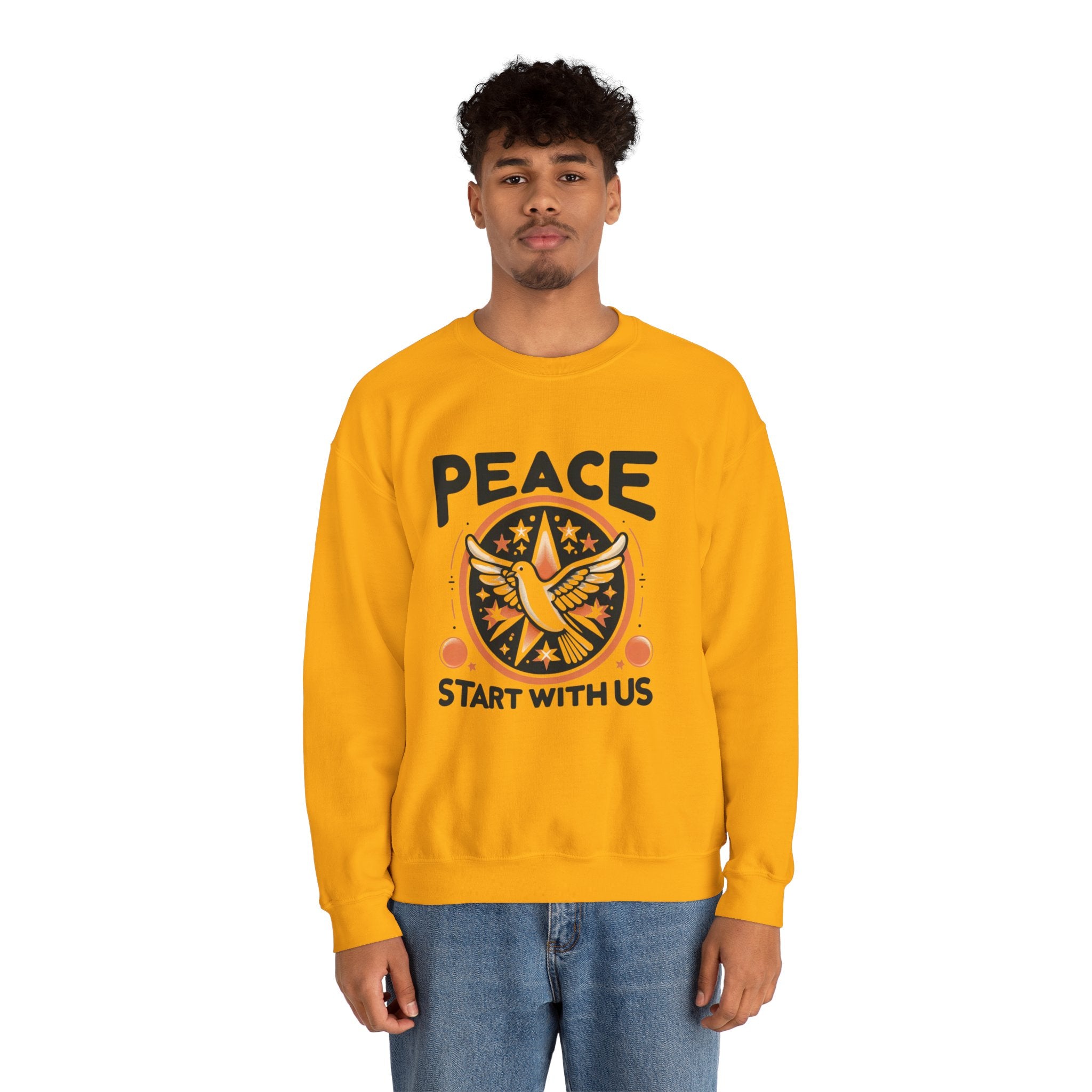 Empowerment Essential: 'Peace Starts with Us' Sweatshirt for Inspired Living