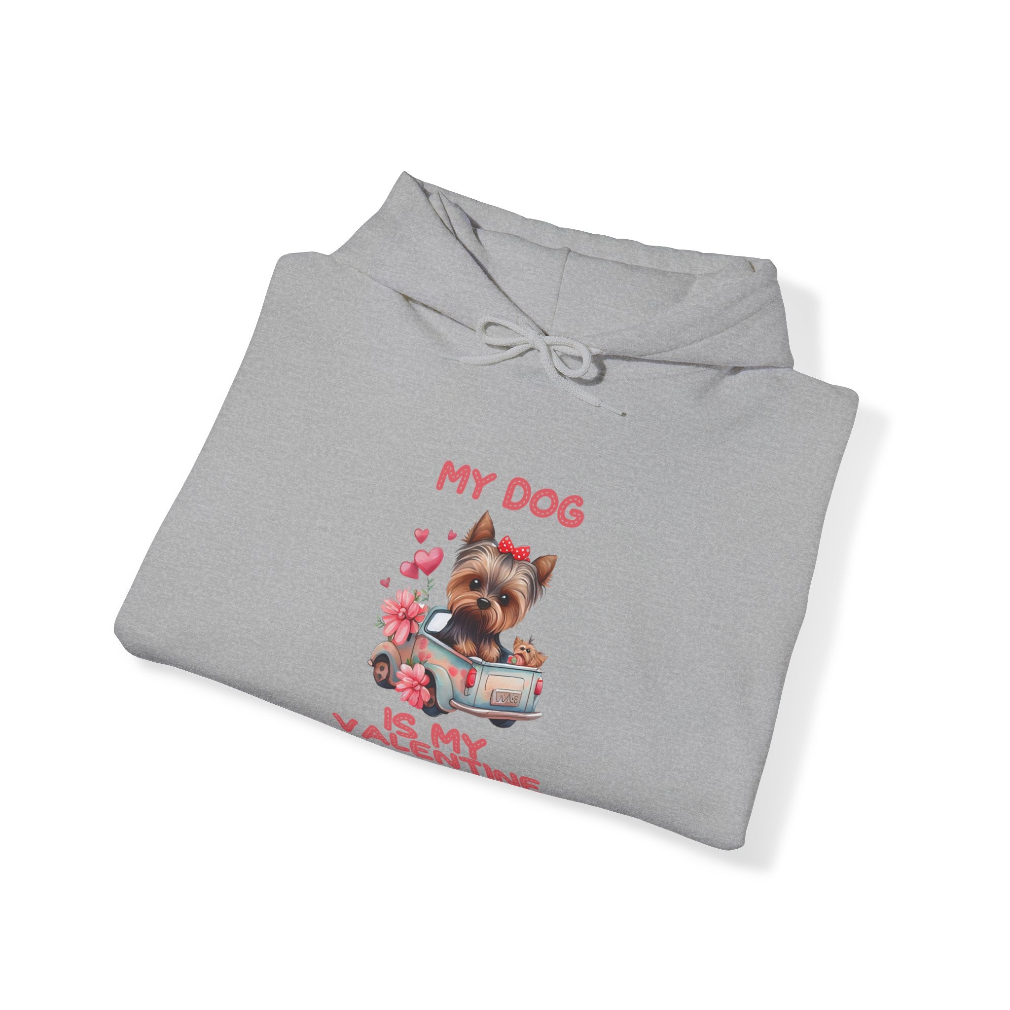 My Dog is My Valentine Hoodie – Cozy & Stylish Pet Lover's Apparel for Valentine's Day