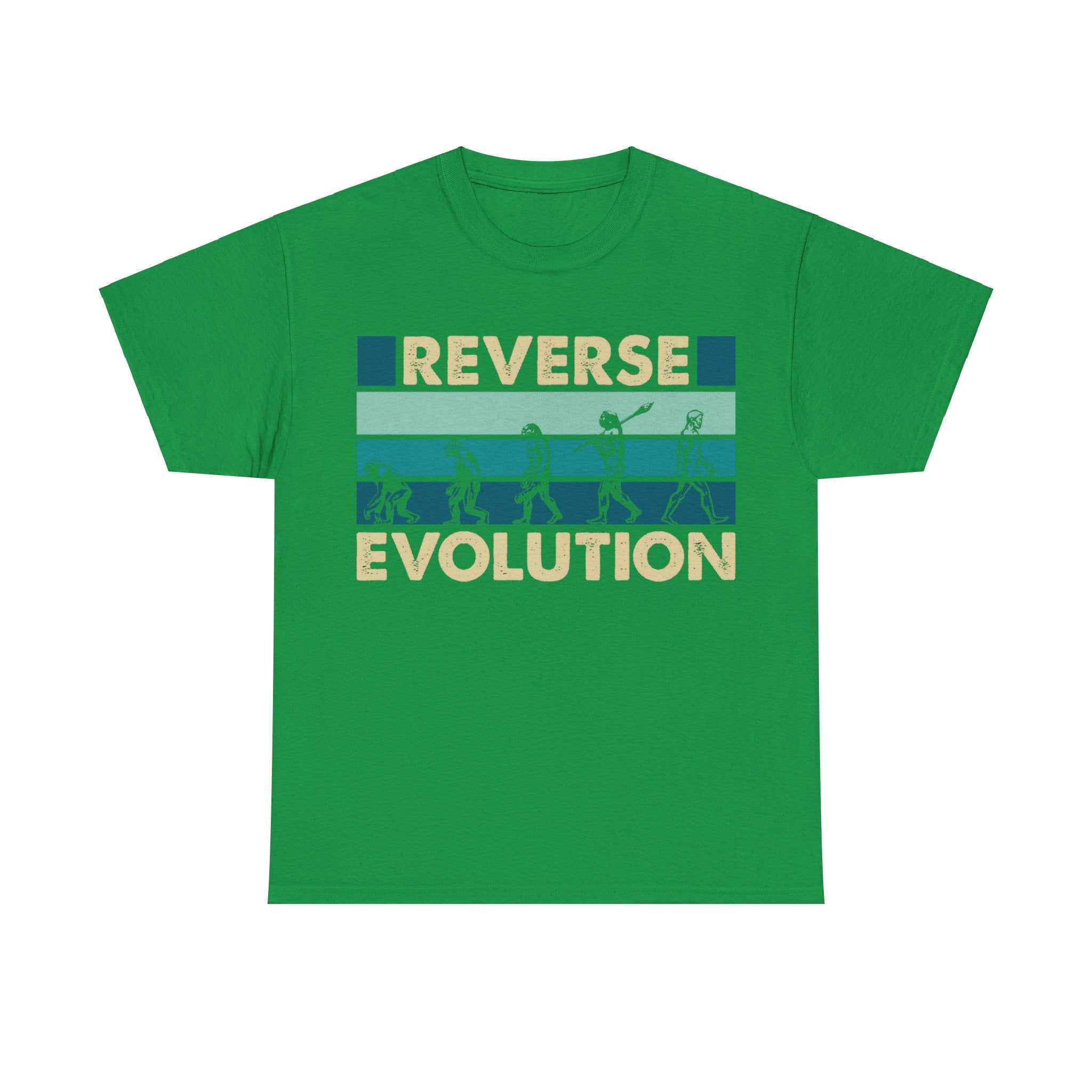 Vintage Retro Evolution Reverse Unisex T-Shirt - Unique Graphic Tee for Science Lovers