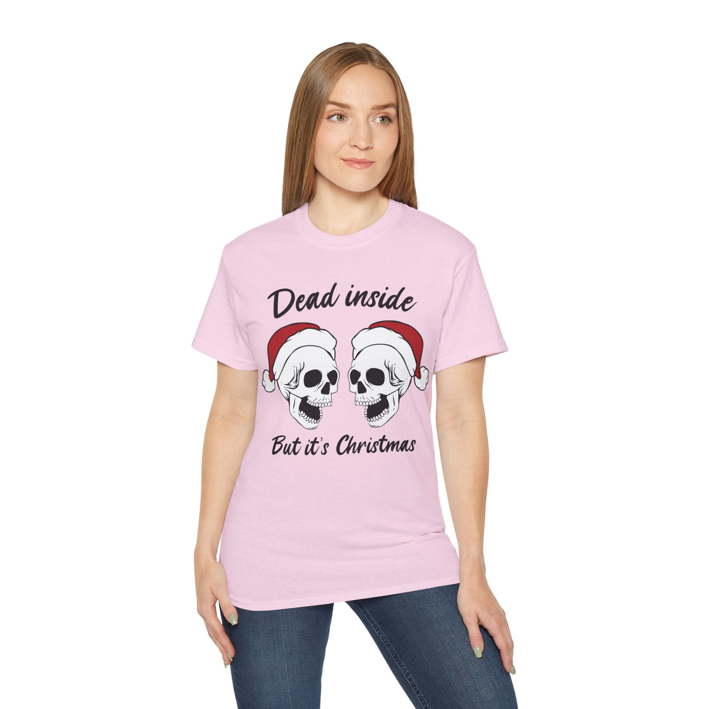 Dead Inside But It's Christmas Tee: Dark Humor Holiday Shirt