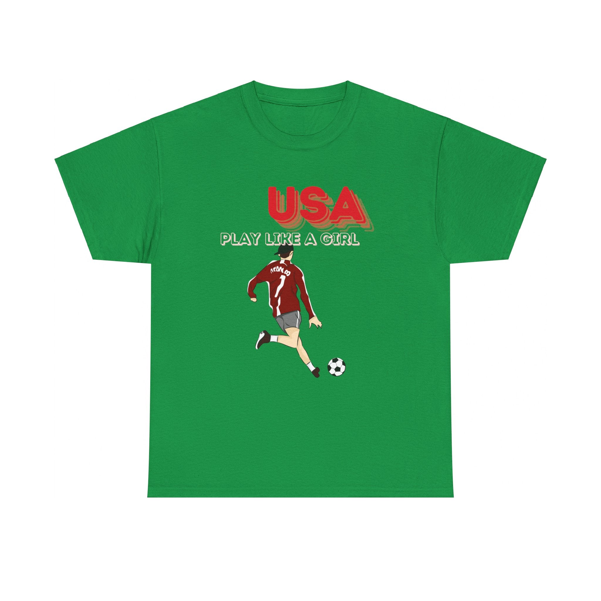 USA Play Like a Girl T-Shirt - Empowering Women & Girls in Sports