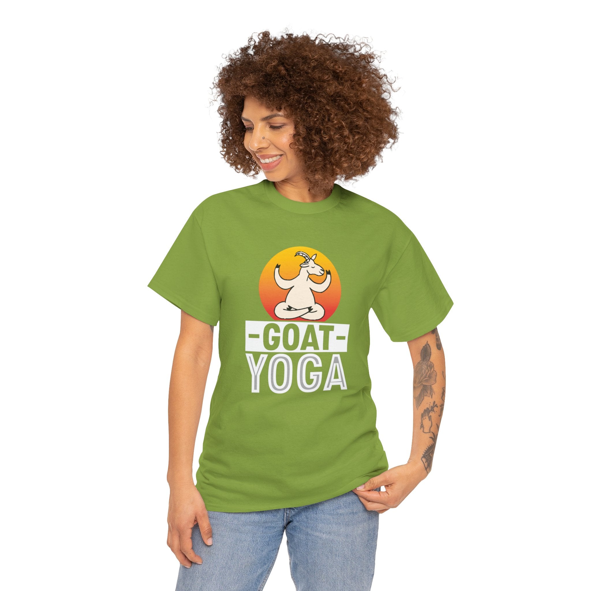 Goat Yoga T-Shirt - Cute Goat Pose Tee for Goat Lovers - Comfort Colors Shirt