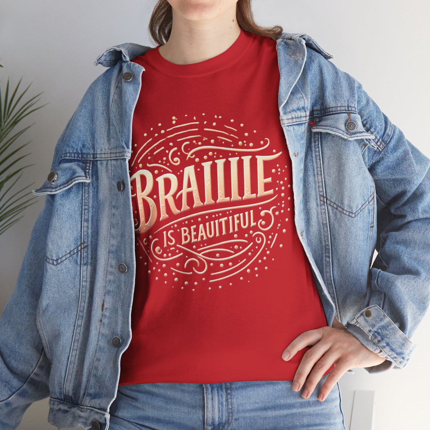 Embrace Diversity, Wear Braille: Stylish T-Shirt