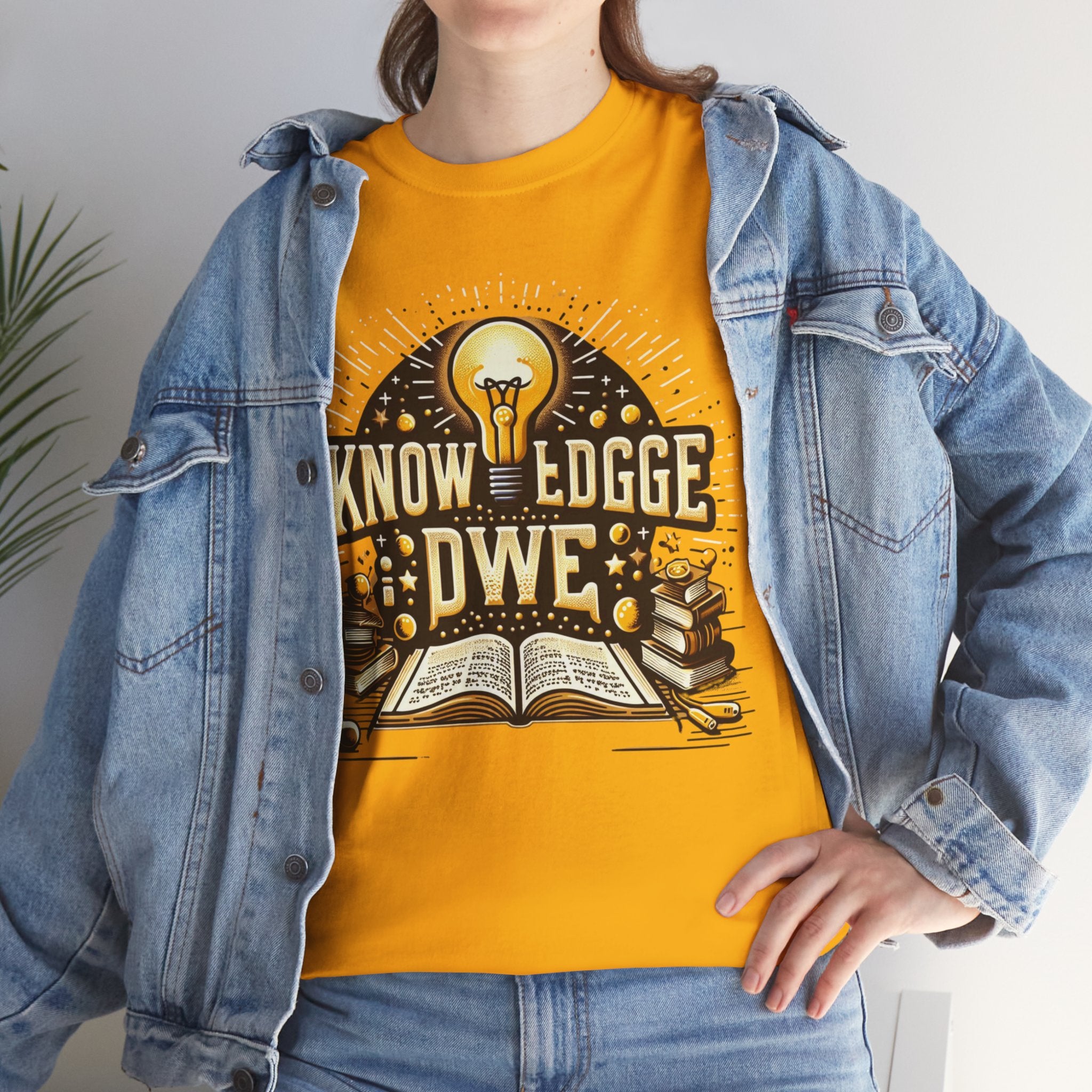 Empower Yourself with our 'Knowledge is Power' T-Shirt: Inspirational Tee for Intellectuals