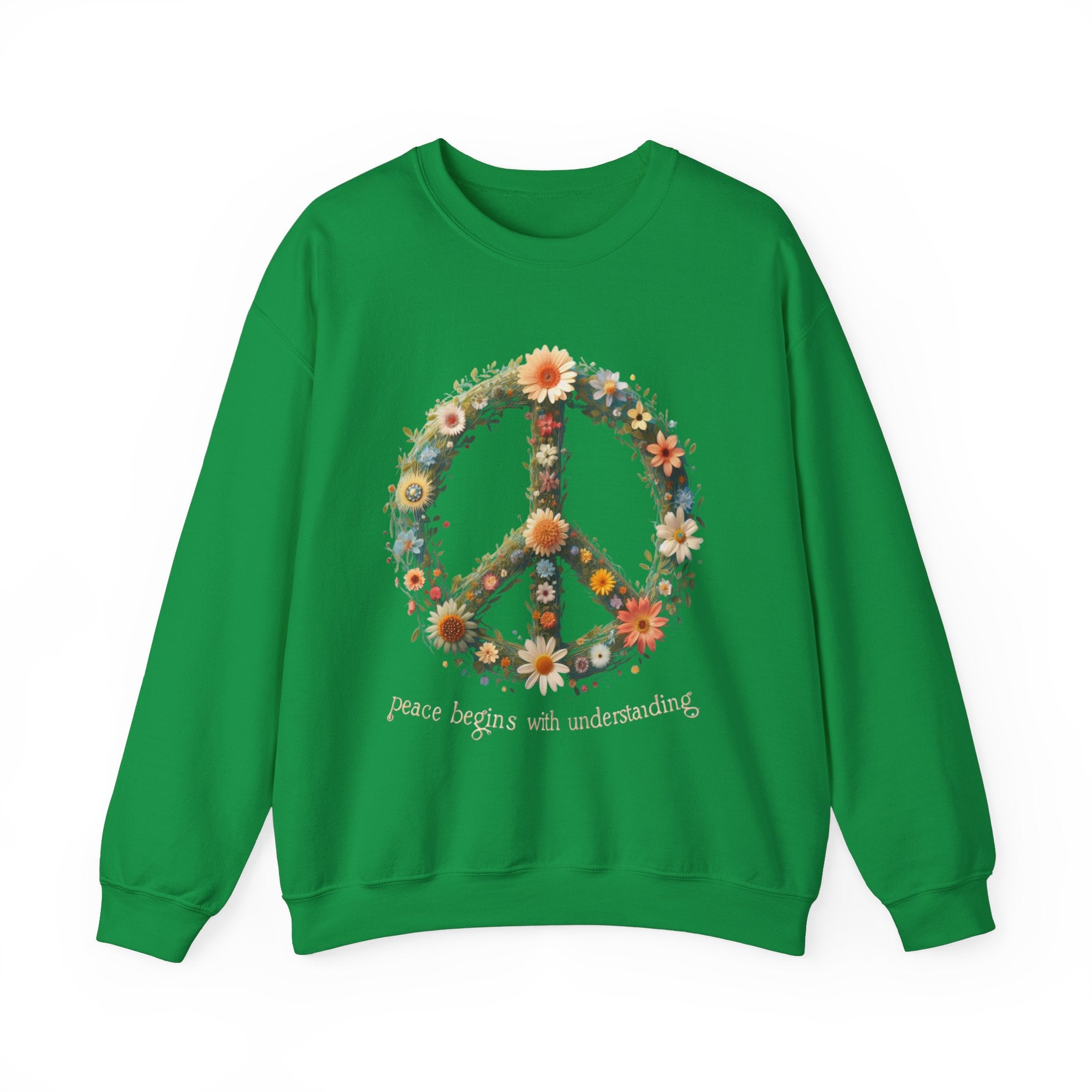 "Peace Begins with Understanding Sweatshirt - Spread Harmony and Unity with Every Wear