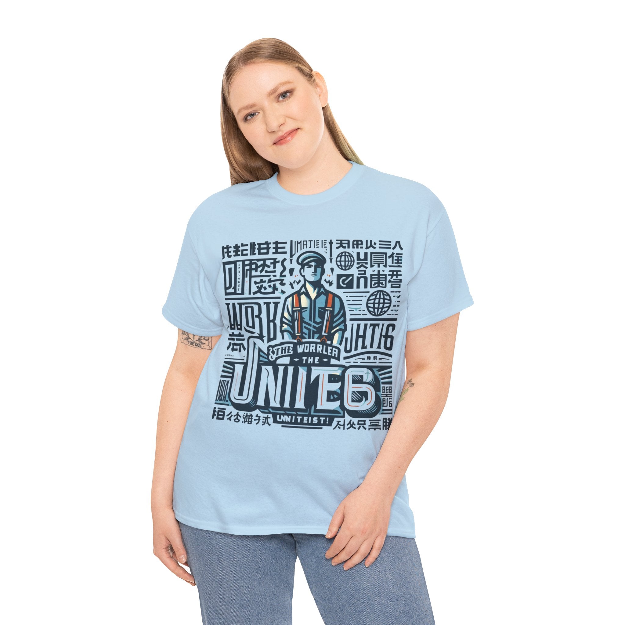 Workers of the World, Unite" Multilingual T-shirt | Solidarity Tee in Multiple Languages