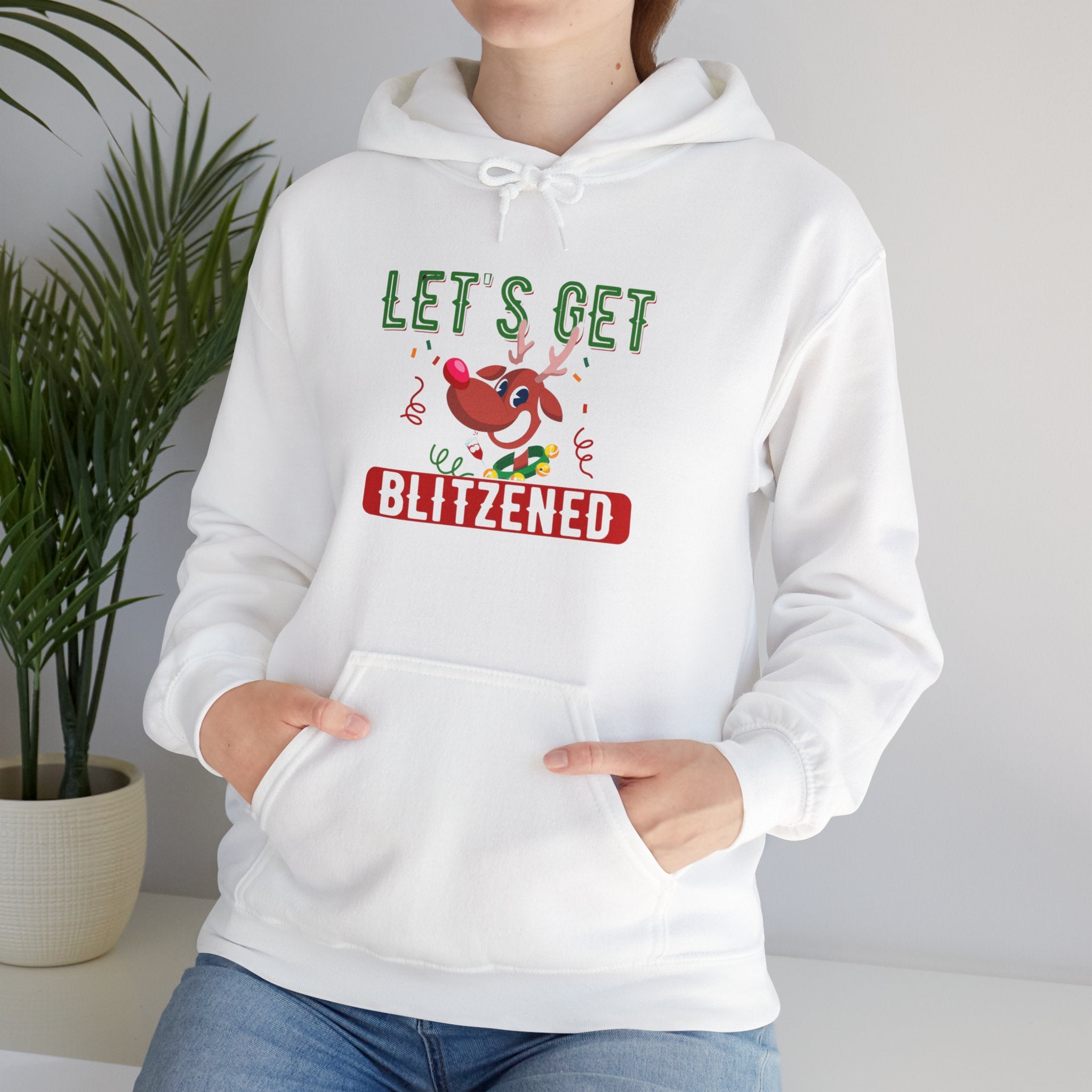 Let's Get Blitzened  Christmas Sweater for Men and Women,  Men and Womens Christmas sweatshirts, Christmas party top