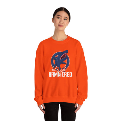 Cozy "Let's Get Hammered" Sweatshirt - Funny Drinking Quote Apparel