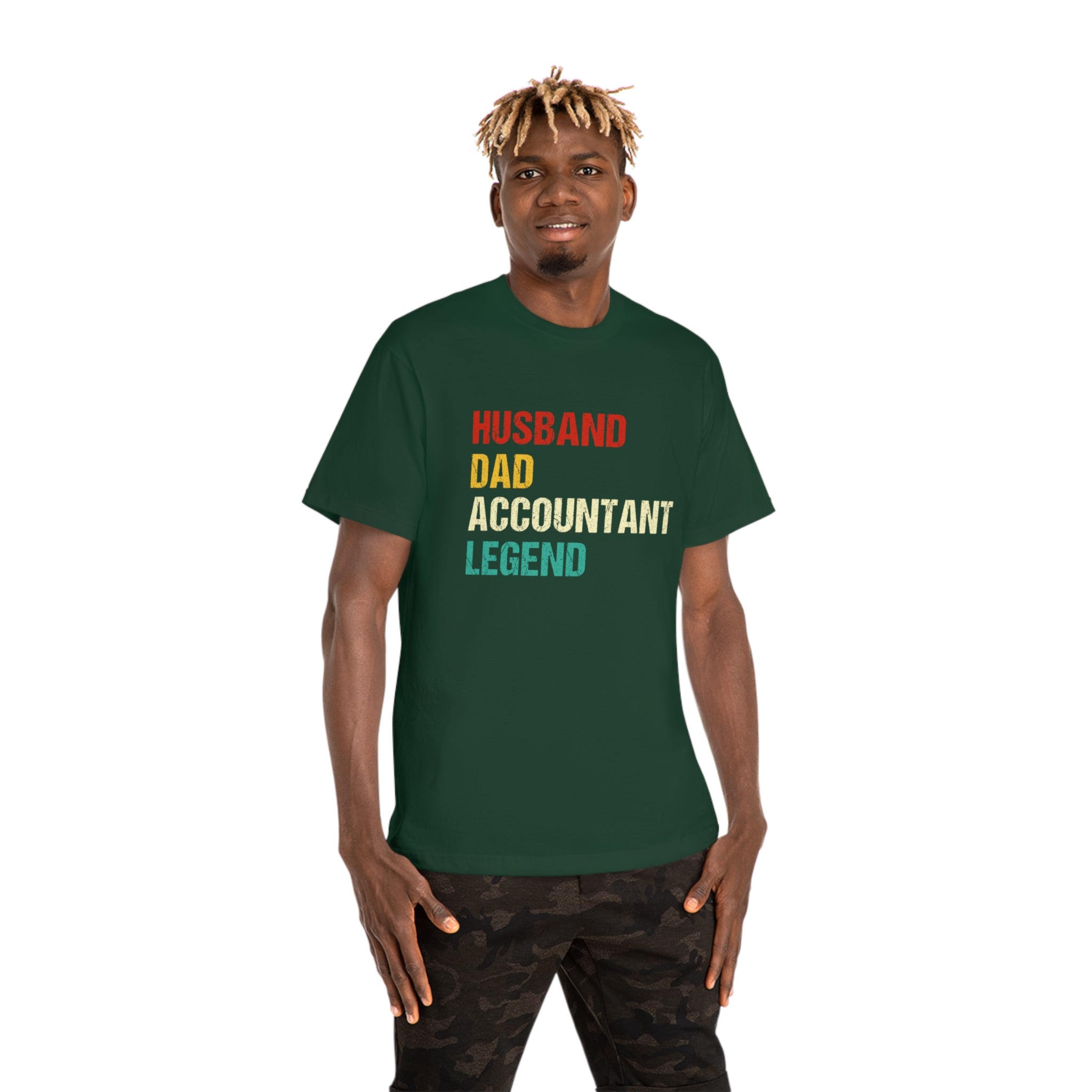 Husband, Dad and Vintage Accountant Legend Shirt - Retro Father's Day Gift Tee for Dad