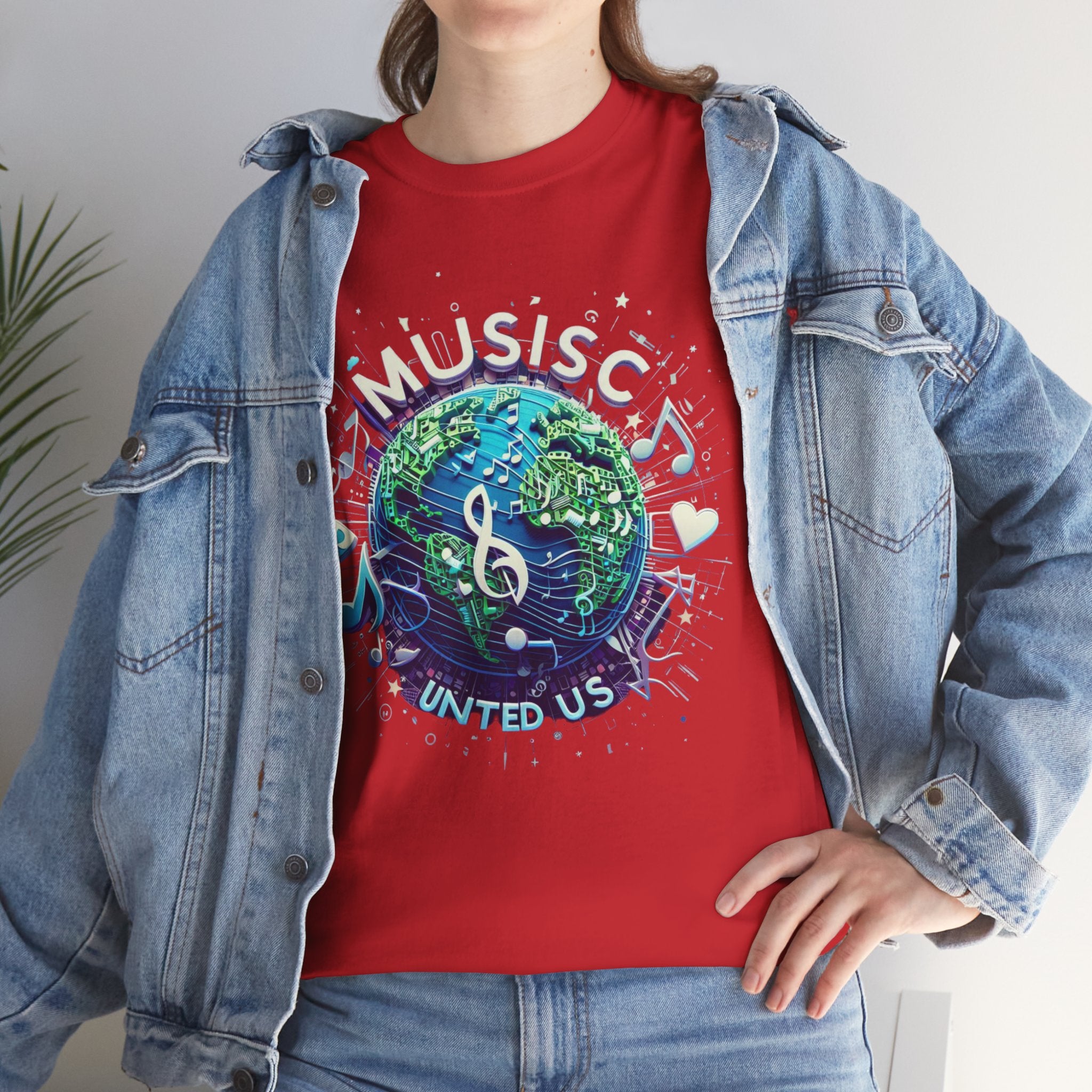 Harmony in Threads: Music Unite Us T-Shirt - Uniting Melodies in Style