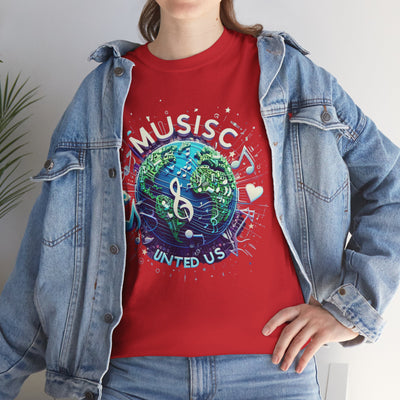 Harmony in Threads: Music Unites Us T-Shirt