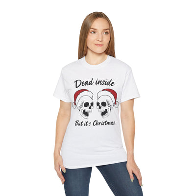 Dead Inside But It's Christmas Tee: Dark Humor Holiday Shirt