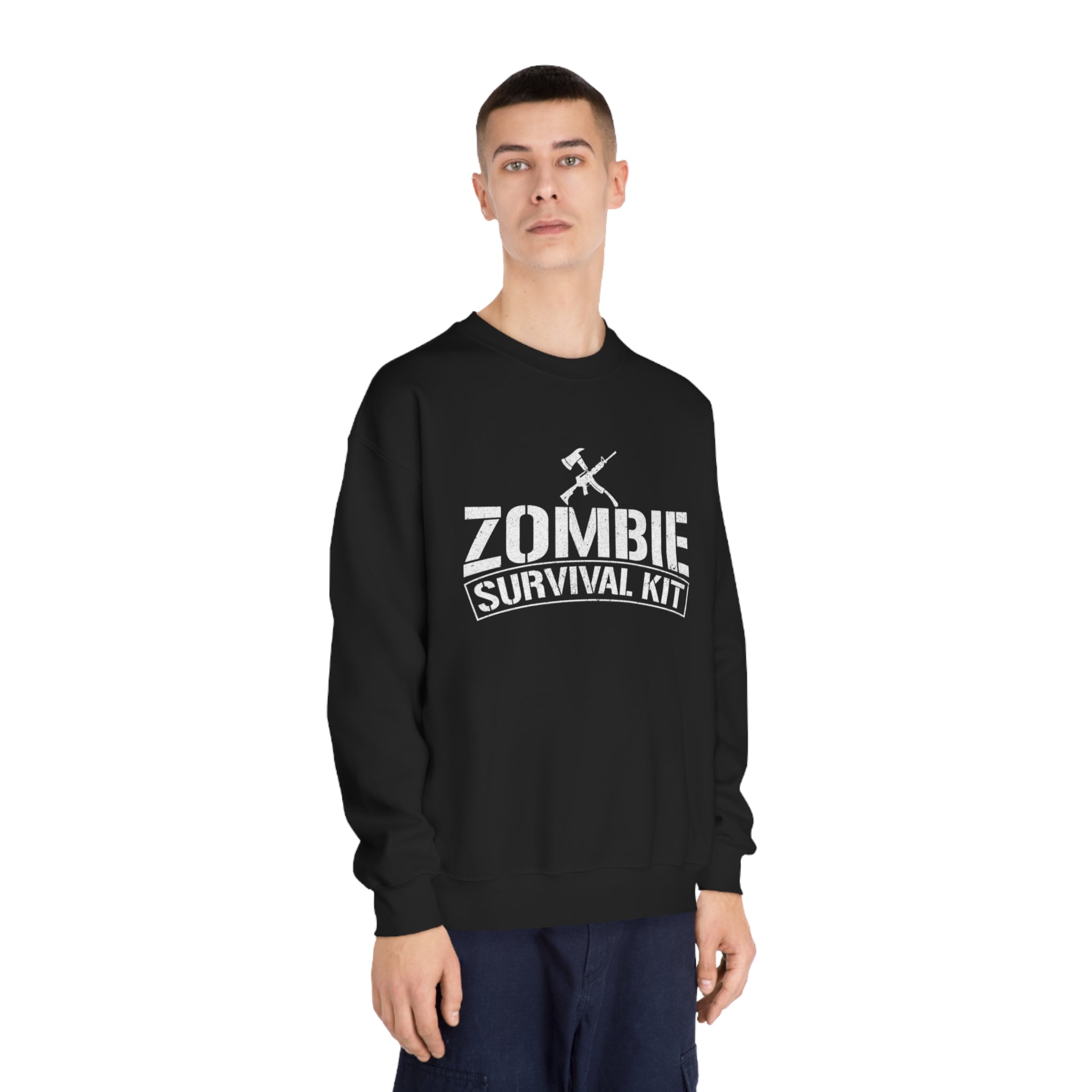 Undead Apocalypse Survival Crewneck Sweatshirt - Zombie Slayer Gear