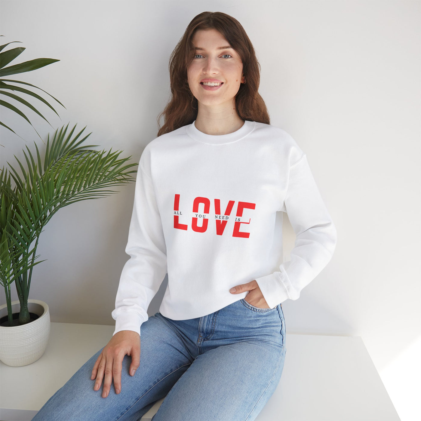 Love is All You Need Sweatshirt - Spread the Love with this Classic Design