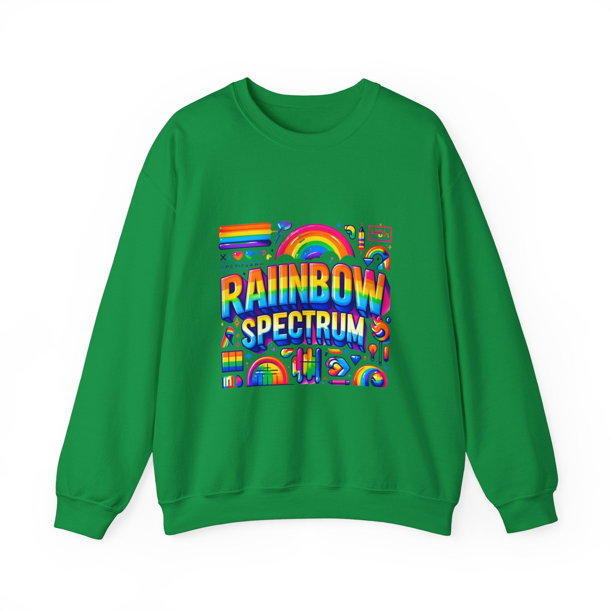 Vibrant Rainbow Spectrum Sweatshirt: Add a Splash of Color to Your Wardrobe