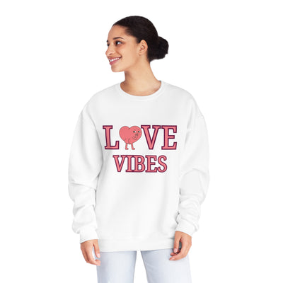 Love Vibes Valentine's Day Sweatshirt - Cozy & Romantic Crewneck