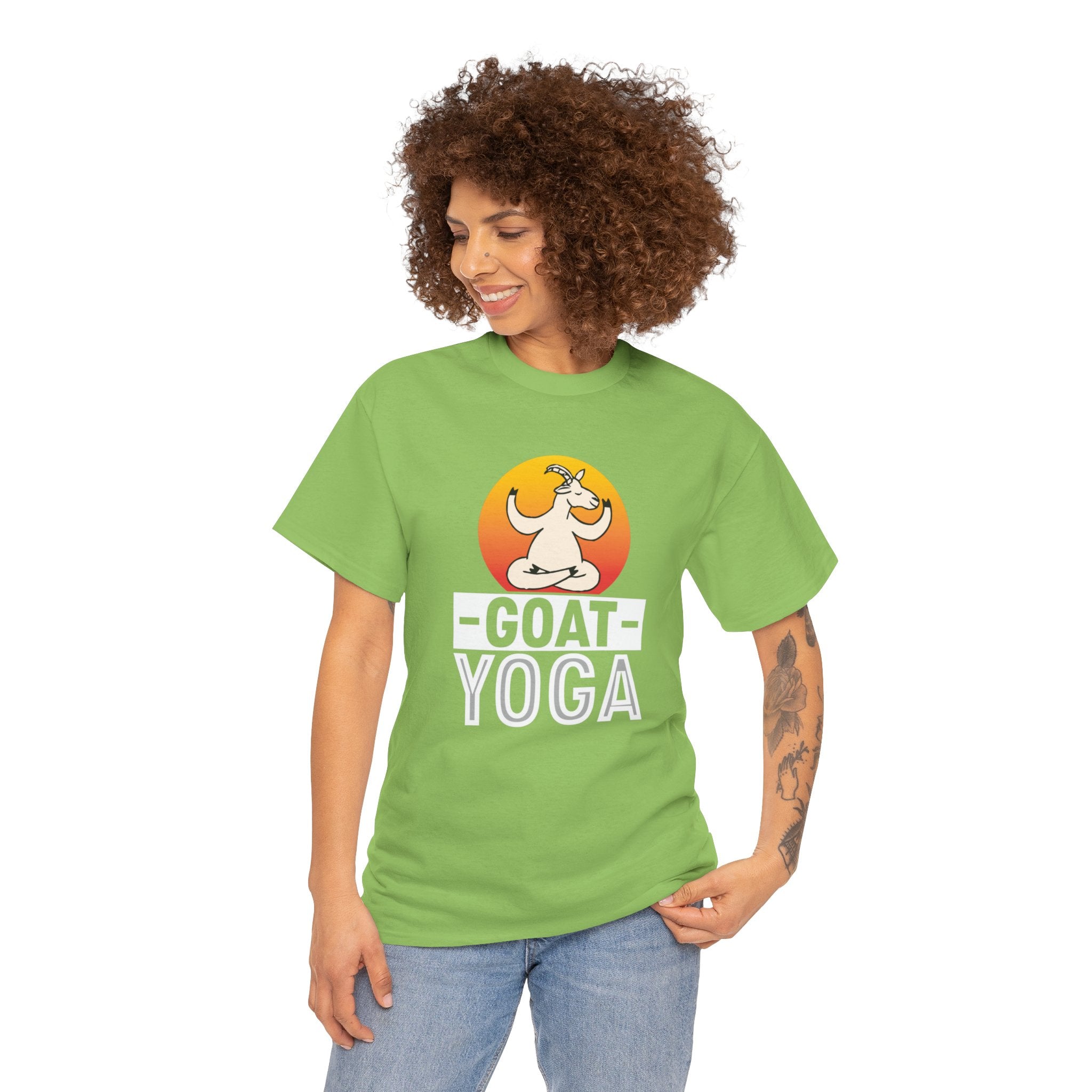 Goat Yoga T-Shirt - Cute Goat Pose Tee for Goat Lovers - Comfort Colors Shirt