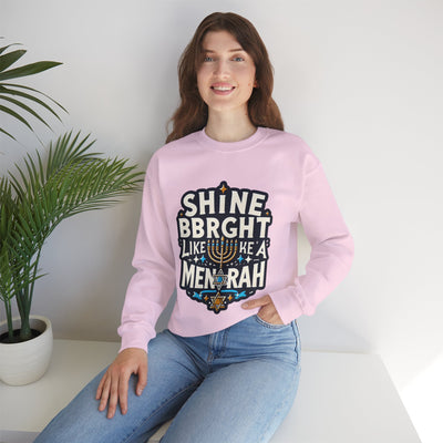 Hanukkah Shine Bright Sweatshirt: Festive and Cozy