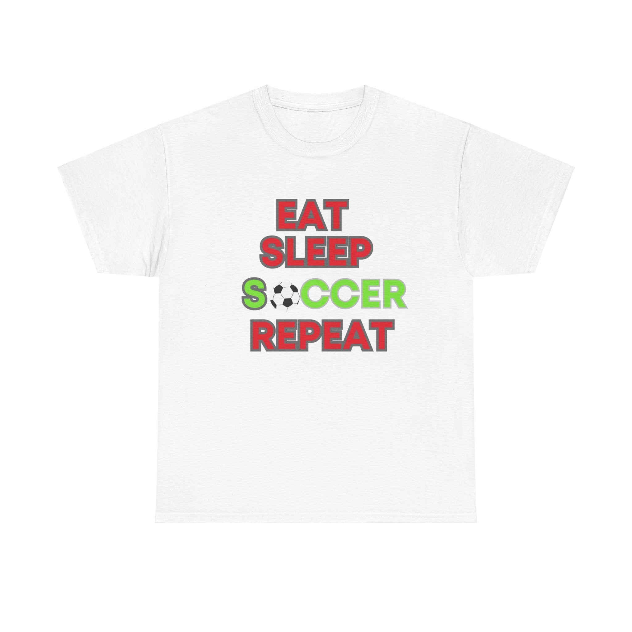 Eat Sleep Soccer Repeat T-Shirt - Perfect Gift for Soccer Enthusiasts