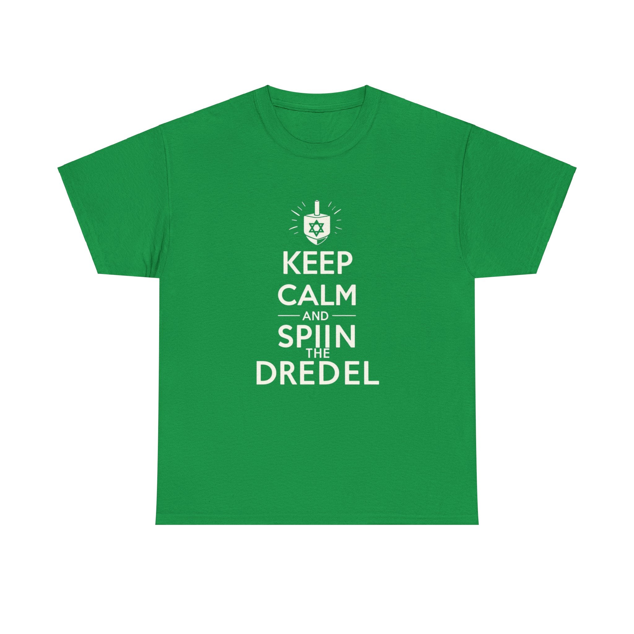 "Keep Calm and Spin the Dreidel T-Shirt: Embrace the Festive Spirit with Style