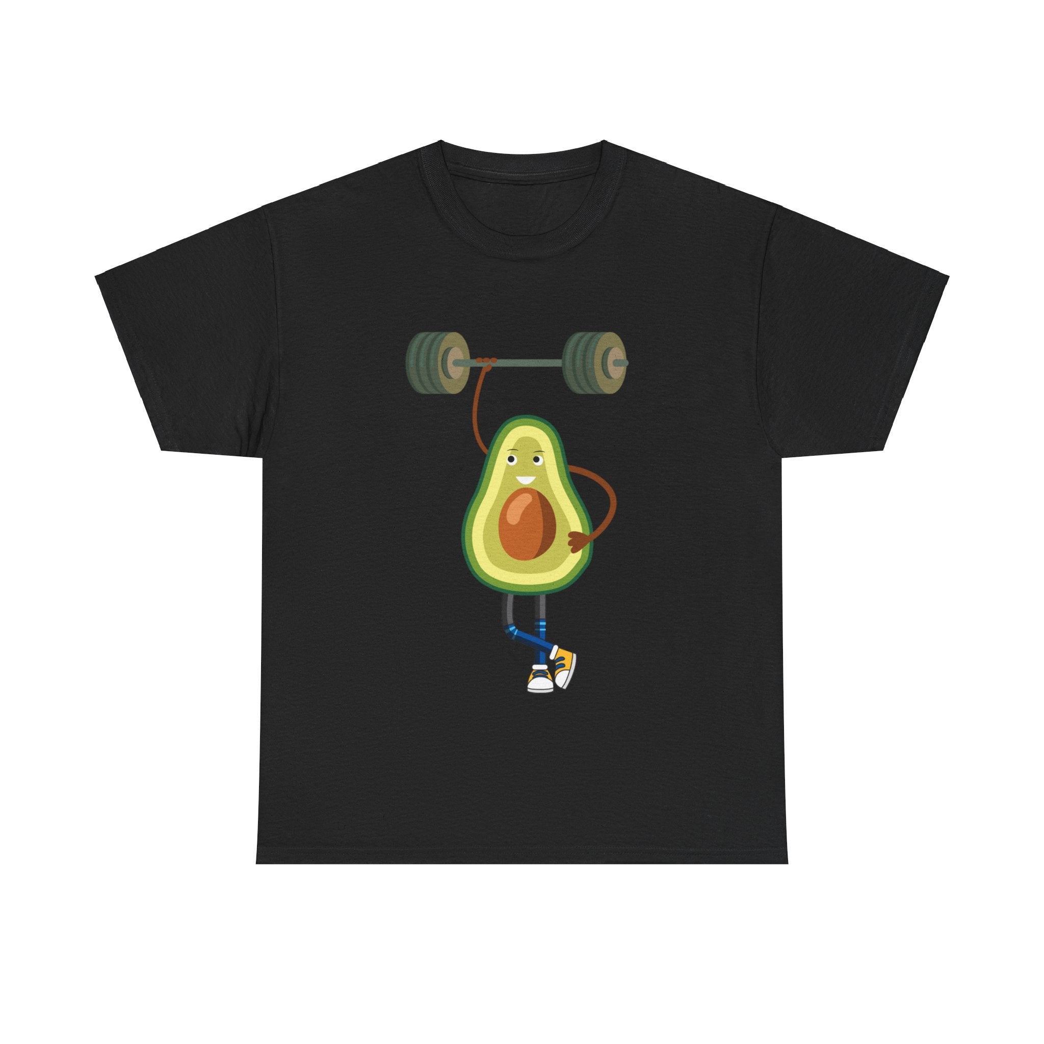 Funny Avocado Workout Tee - Cute Avocado Lifting Weights Shirt