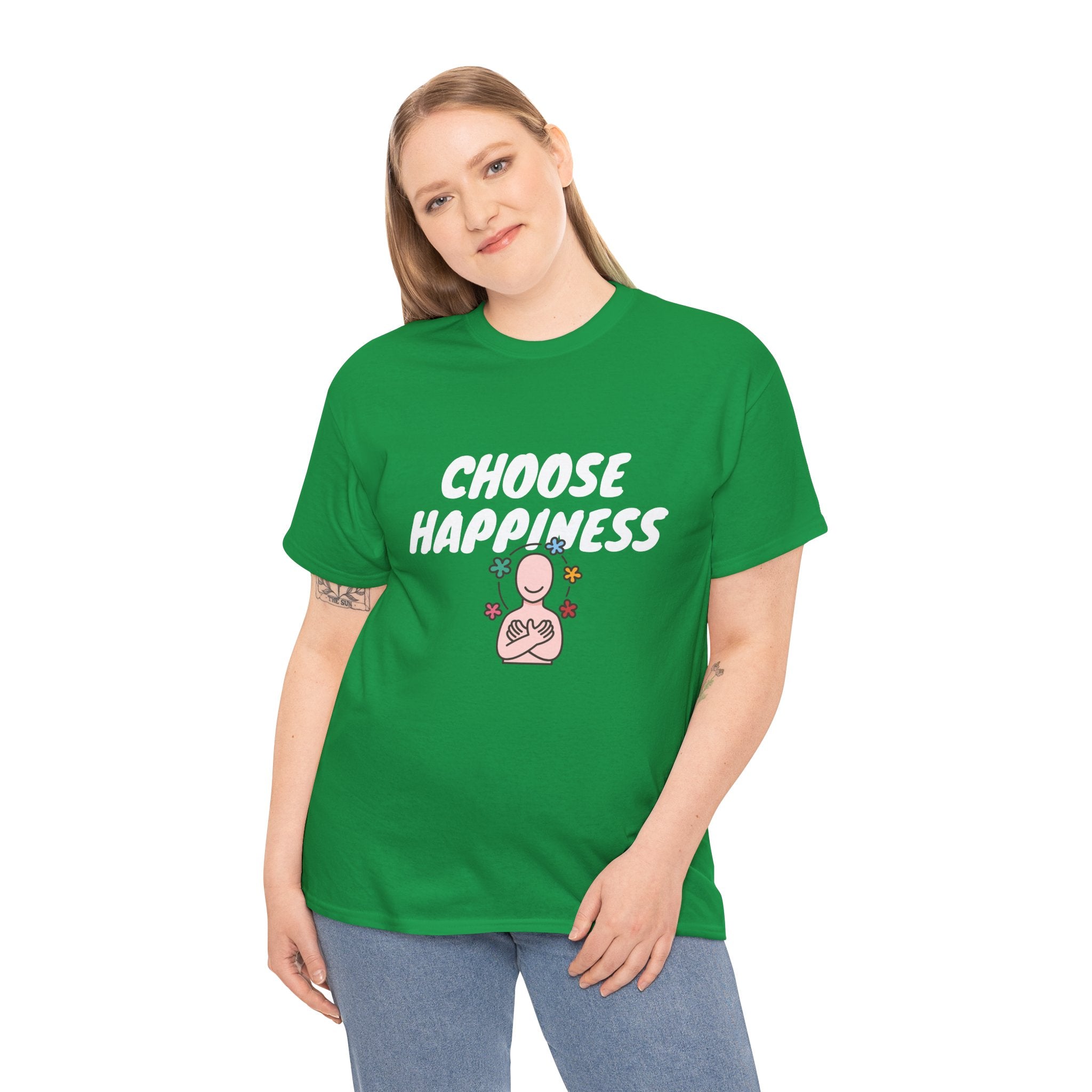 Empower Your Wardrobe with our 'Choose Happiness' T-Shirt – Spread Positivity Everywhere You Go