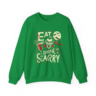 Halloween Eat, Drink, and Be Scary Sweatshirt - Spooky Fun