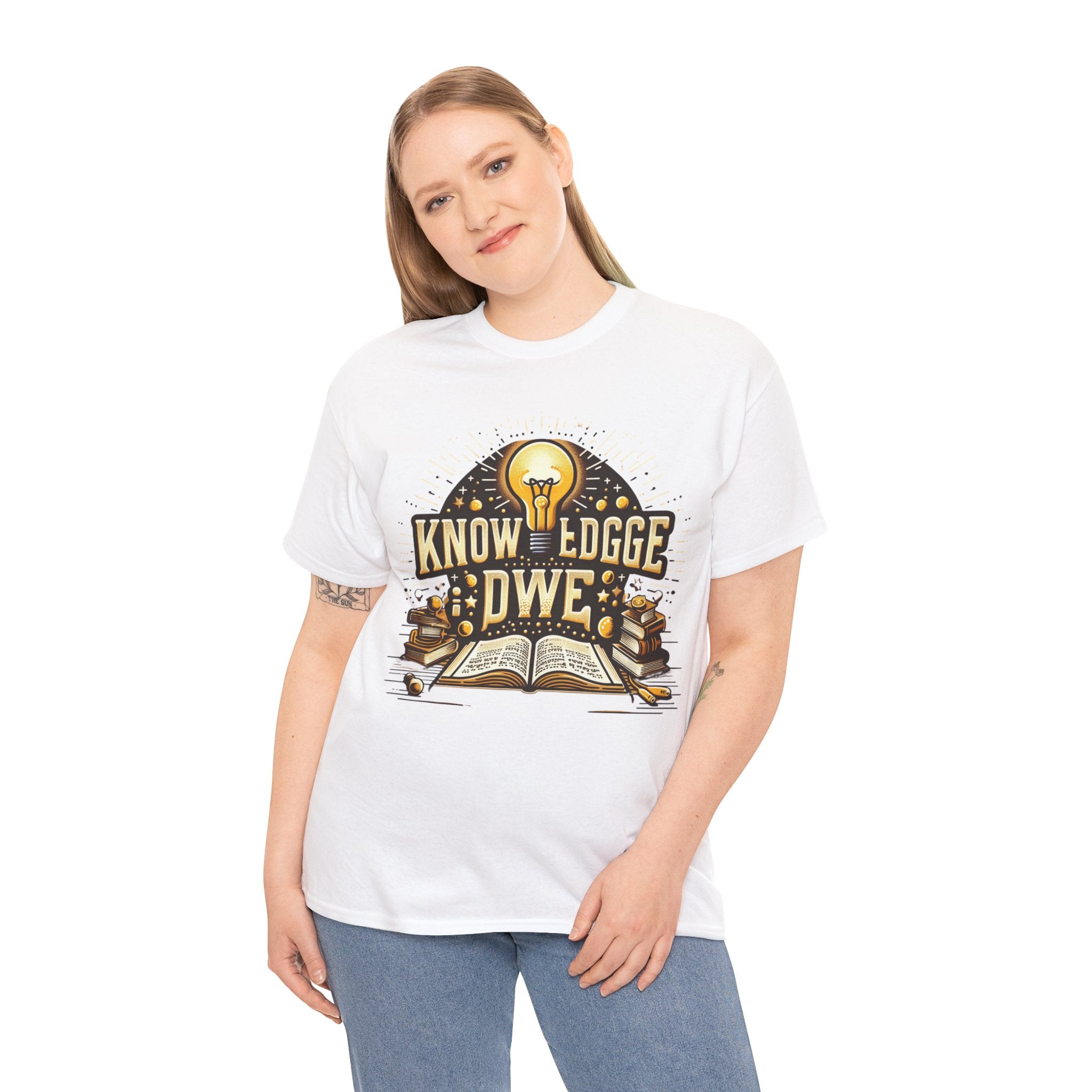 Empower Yourself with our 'Knowledge is Power' T-Shirt: Inspirational Tee for Intellectuals