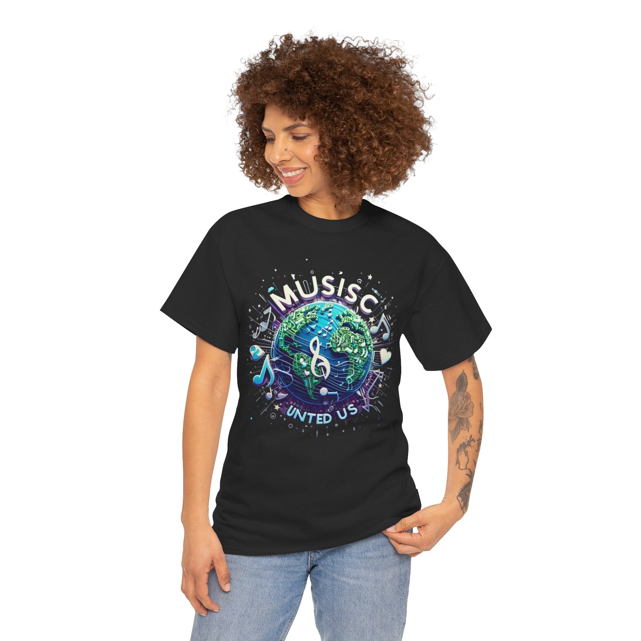 Harmony in Threads: Music Unite Us T-Shirt - Uniting Melodies in Style