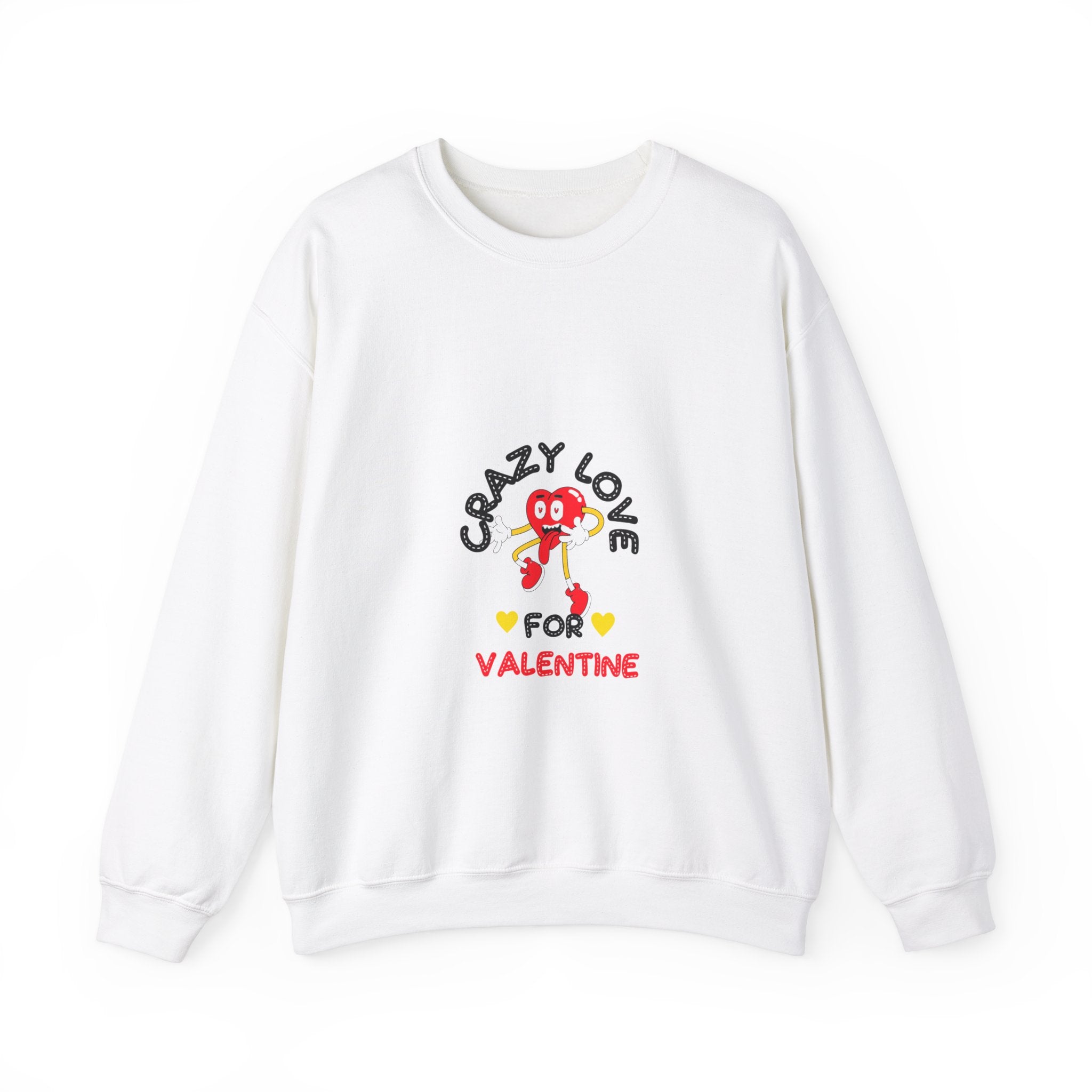 Crazy Love for Valentine Sweatshirt - Cozy Romance for a Heartwarming Season